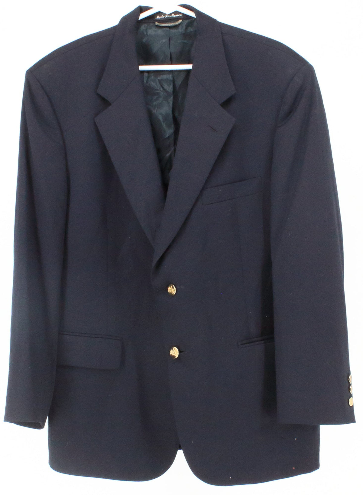 Stafford Navy Blue Men's Wool Blazer