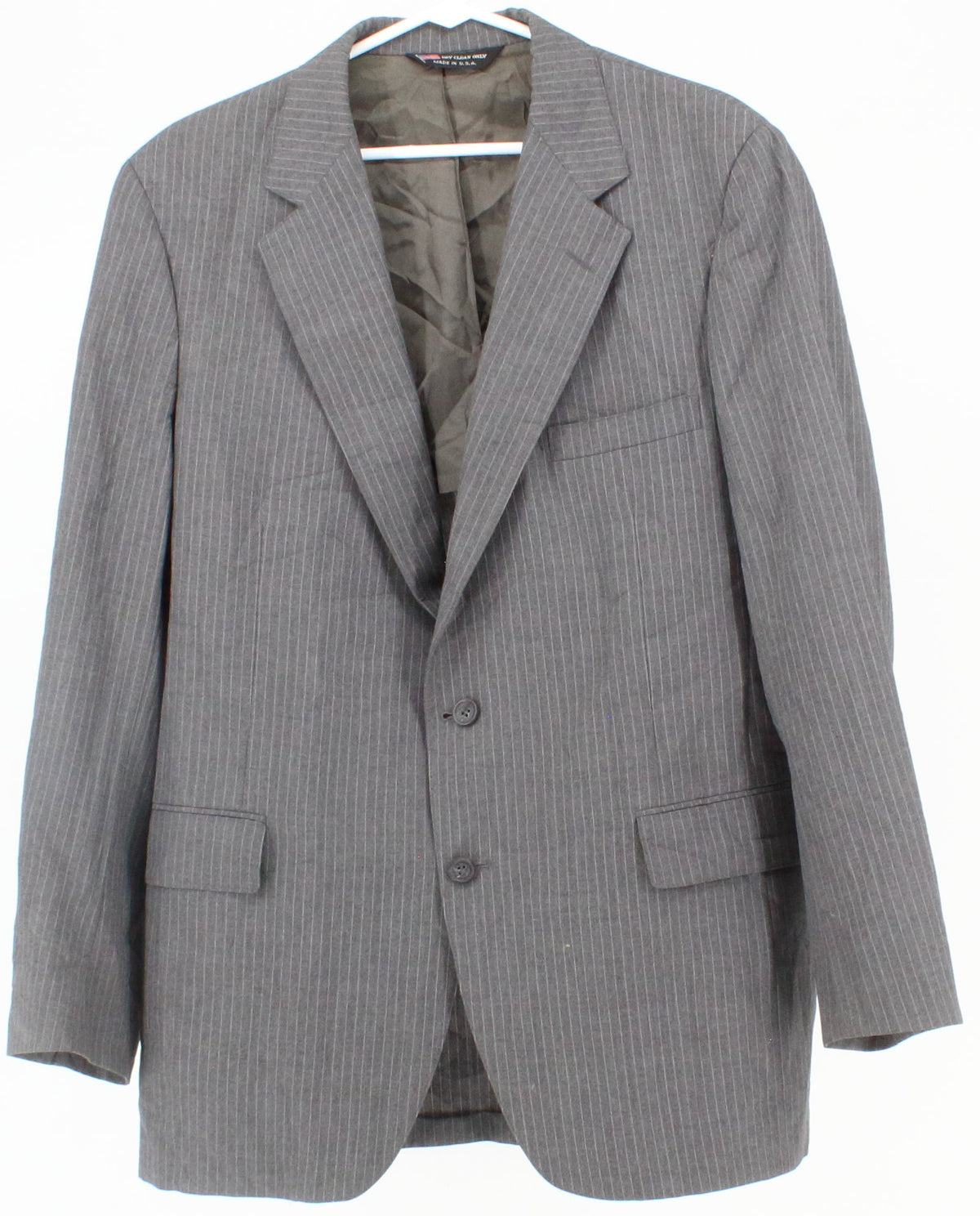 John Alexander Grey Pinstripe Men's Blazer