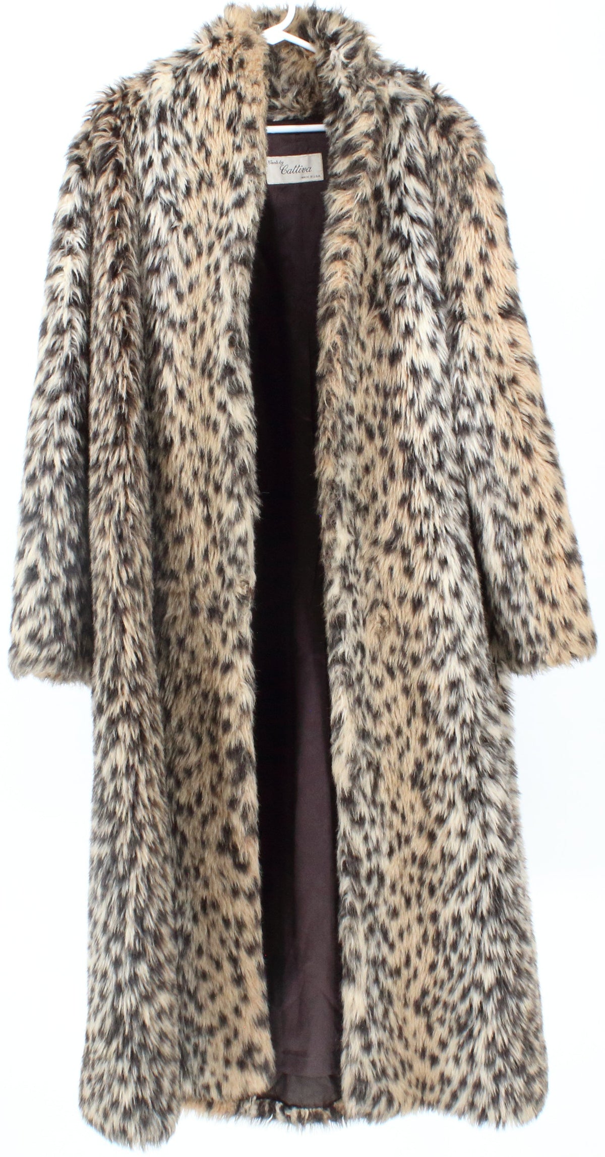 Coats by Cattiva Leopard Women's Fur Coat