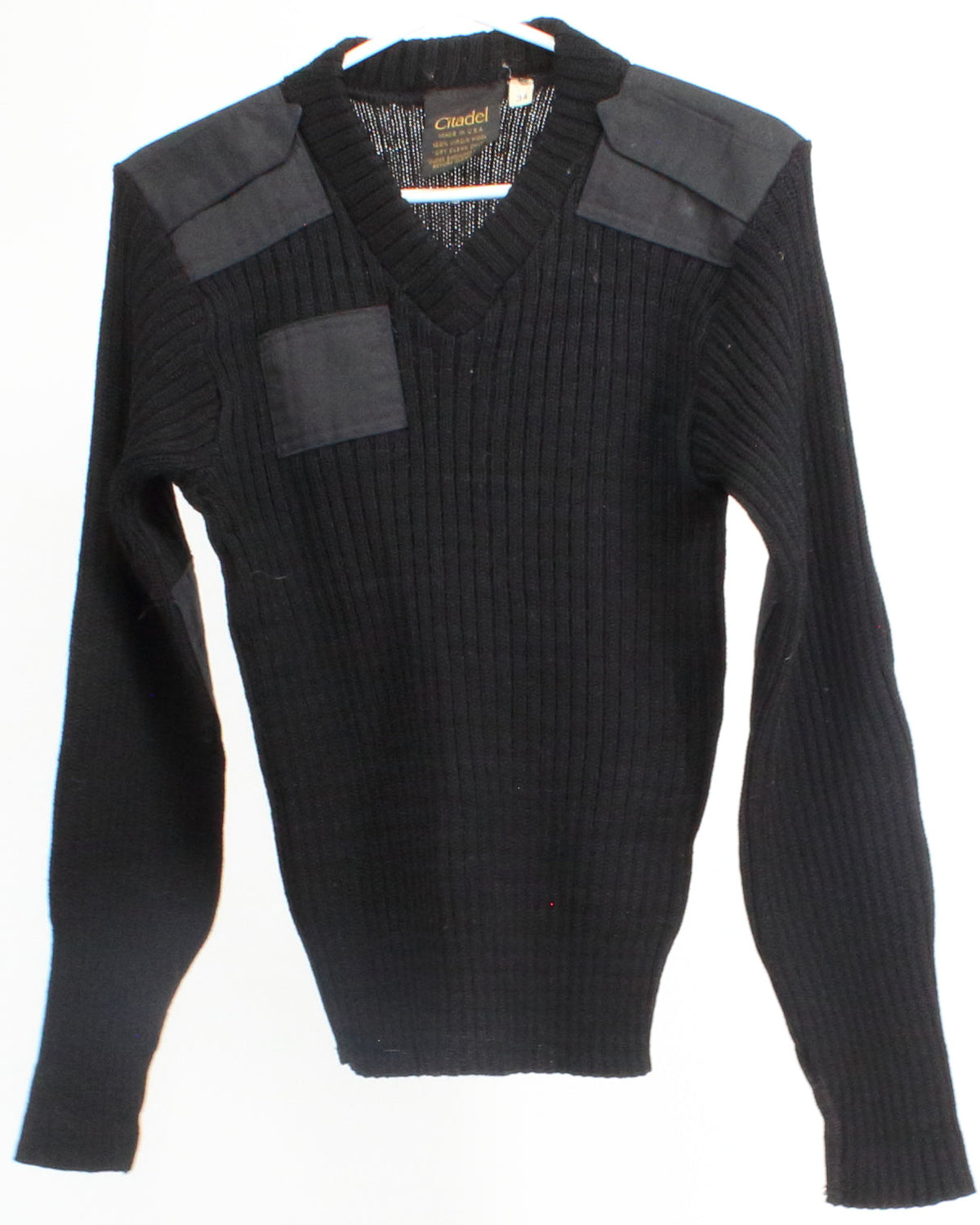 Citadel Black V-Neck Sweater 34