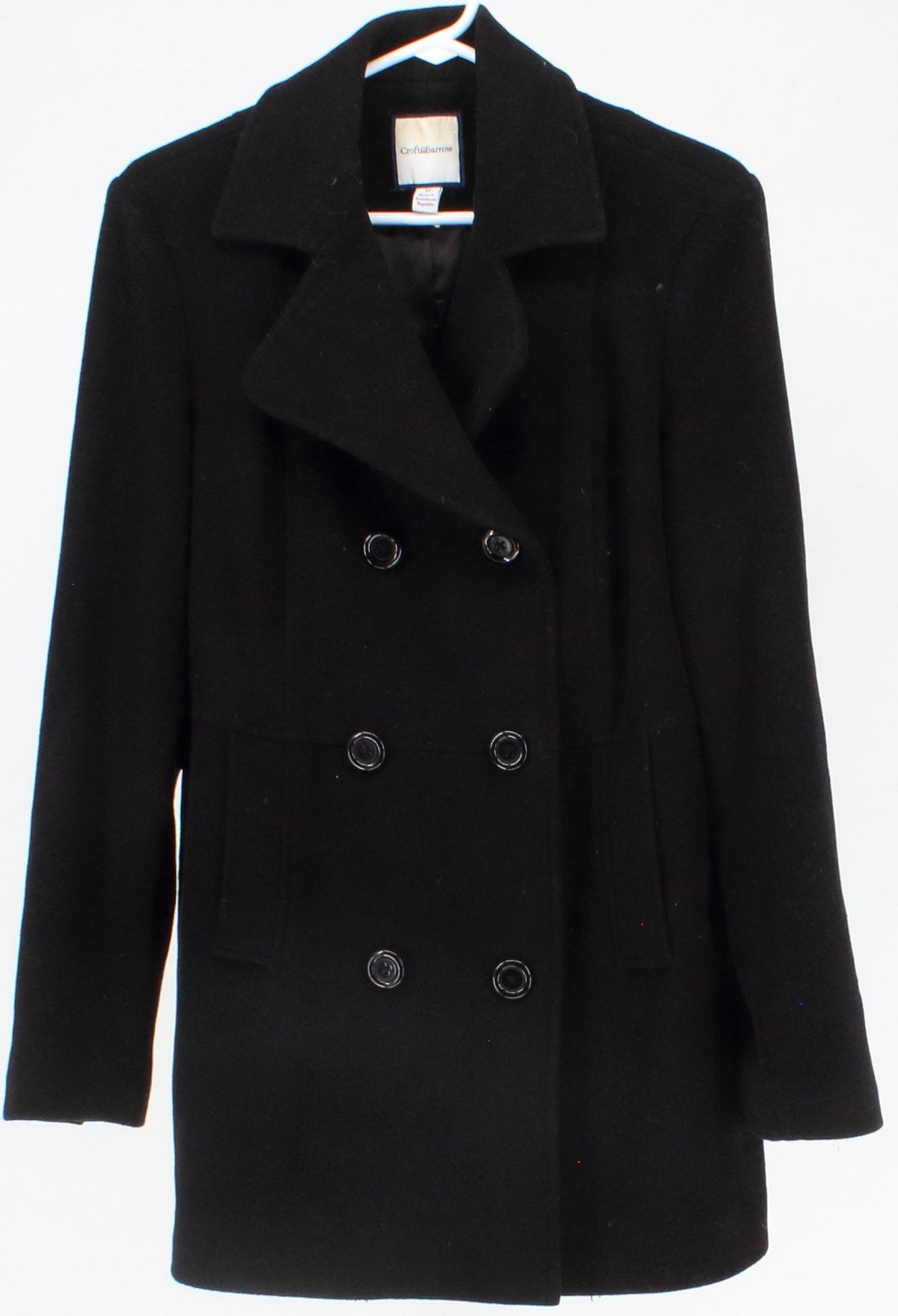 Croft Barrow Black Women s Wool Coat