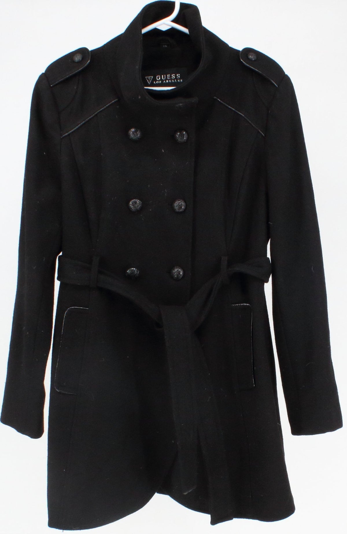 Guess black coat on sale womens