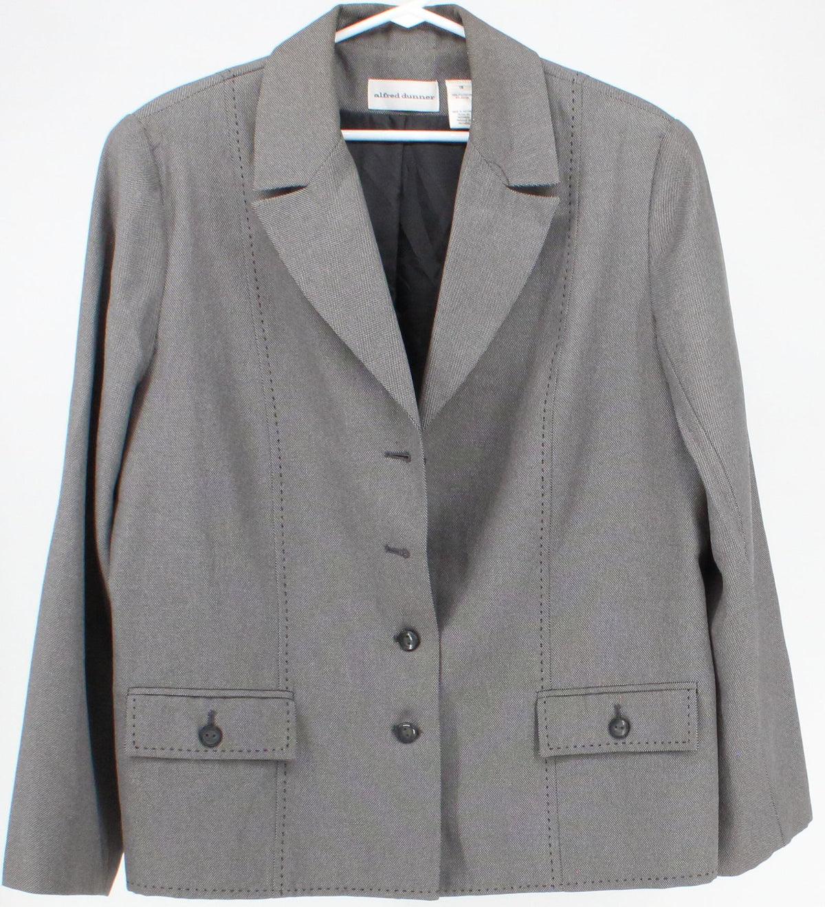 Alfred Dunner Grey Women's Blazer