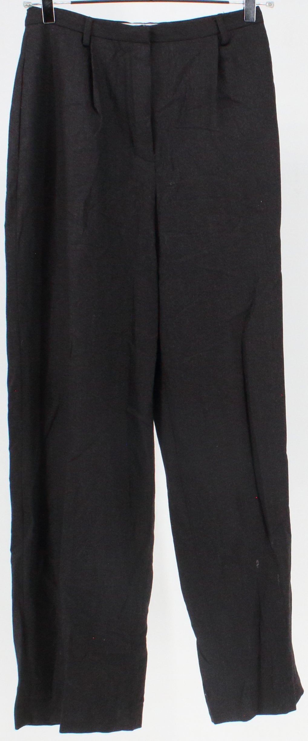 Valerie Stevens Dark Grey High Waist Wool Trousers Pants