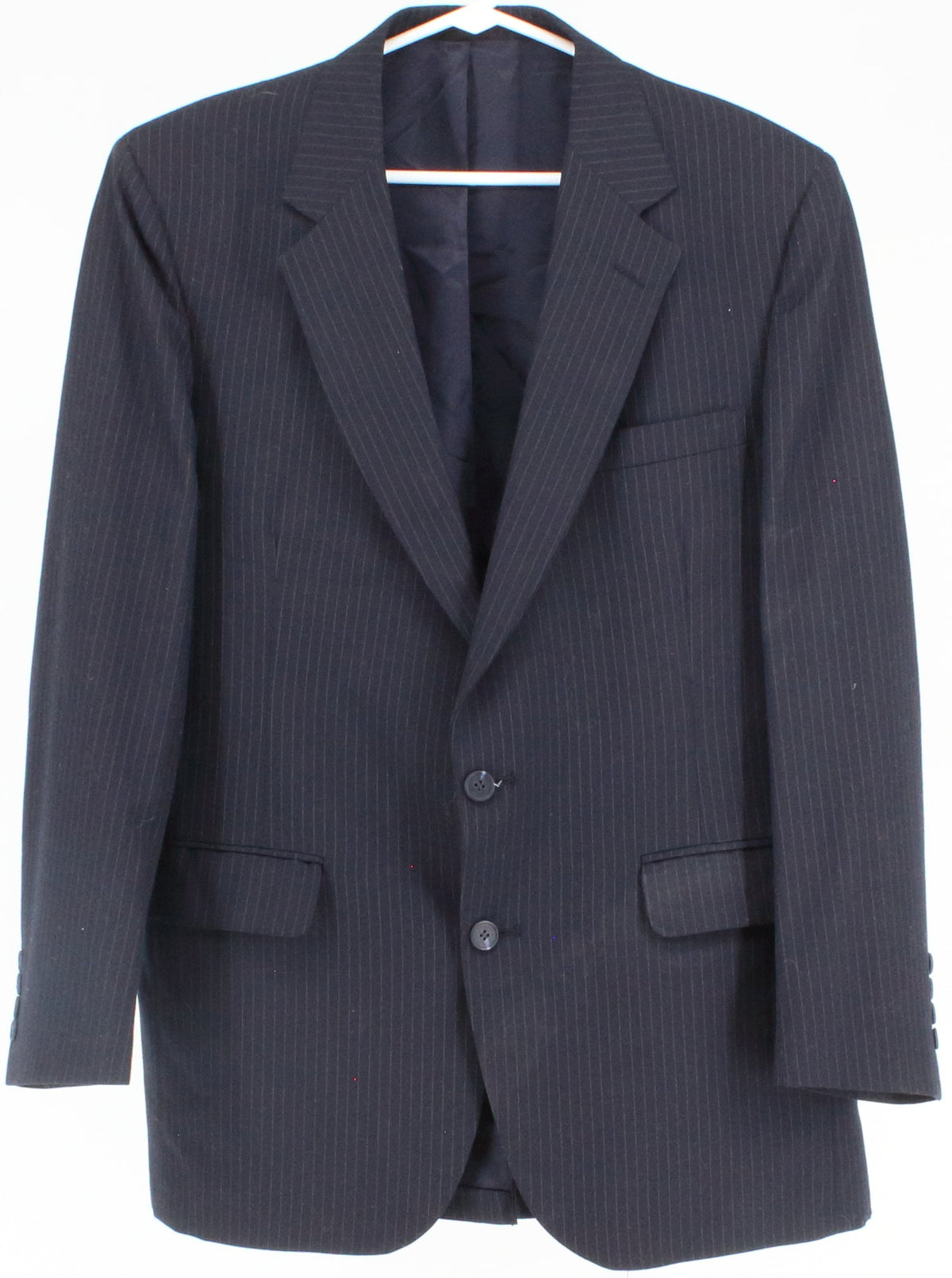 Stafford Navy Blue Pinstripe Blazer