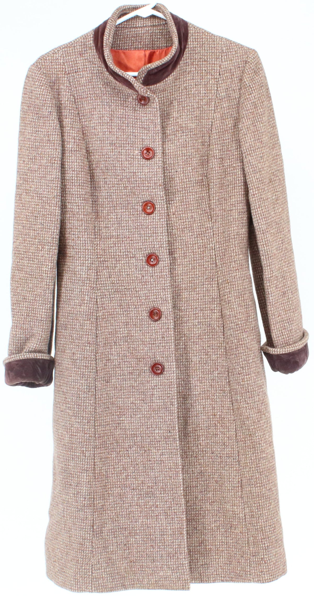 American Bazaar Brown Women's Wool Coat