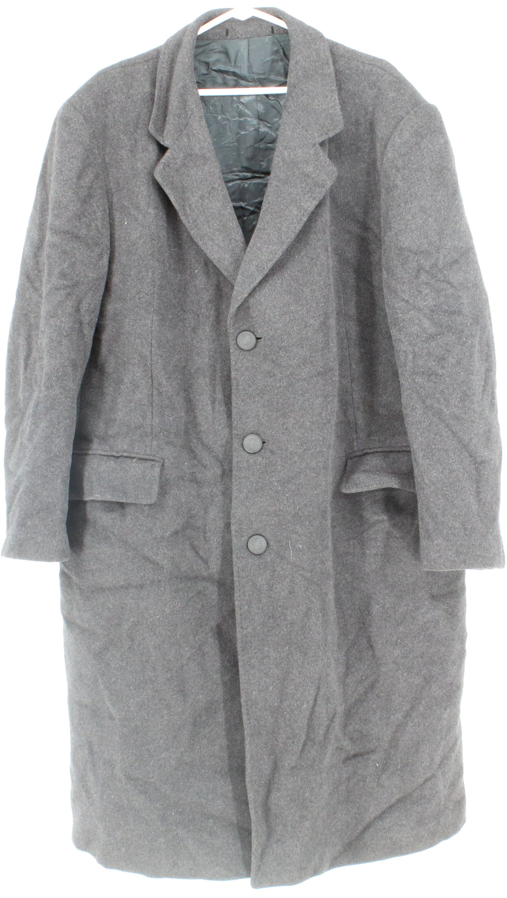 Andrew Milan Collection Dark Grey Long Coat