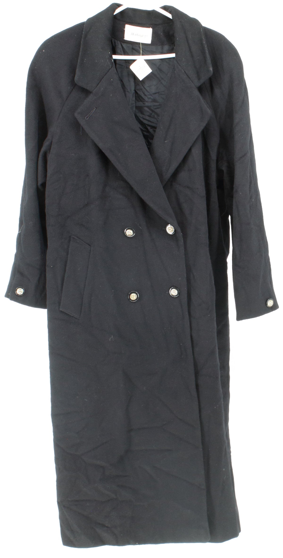 Worthington Black Long Women's Wool Coat