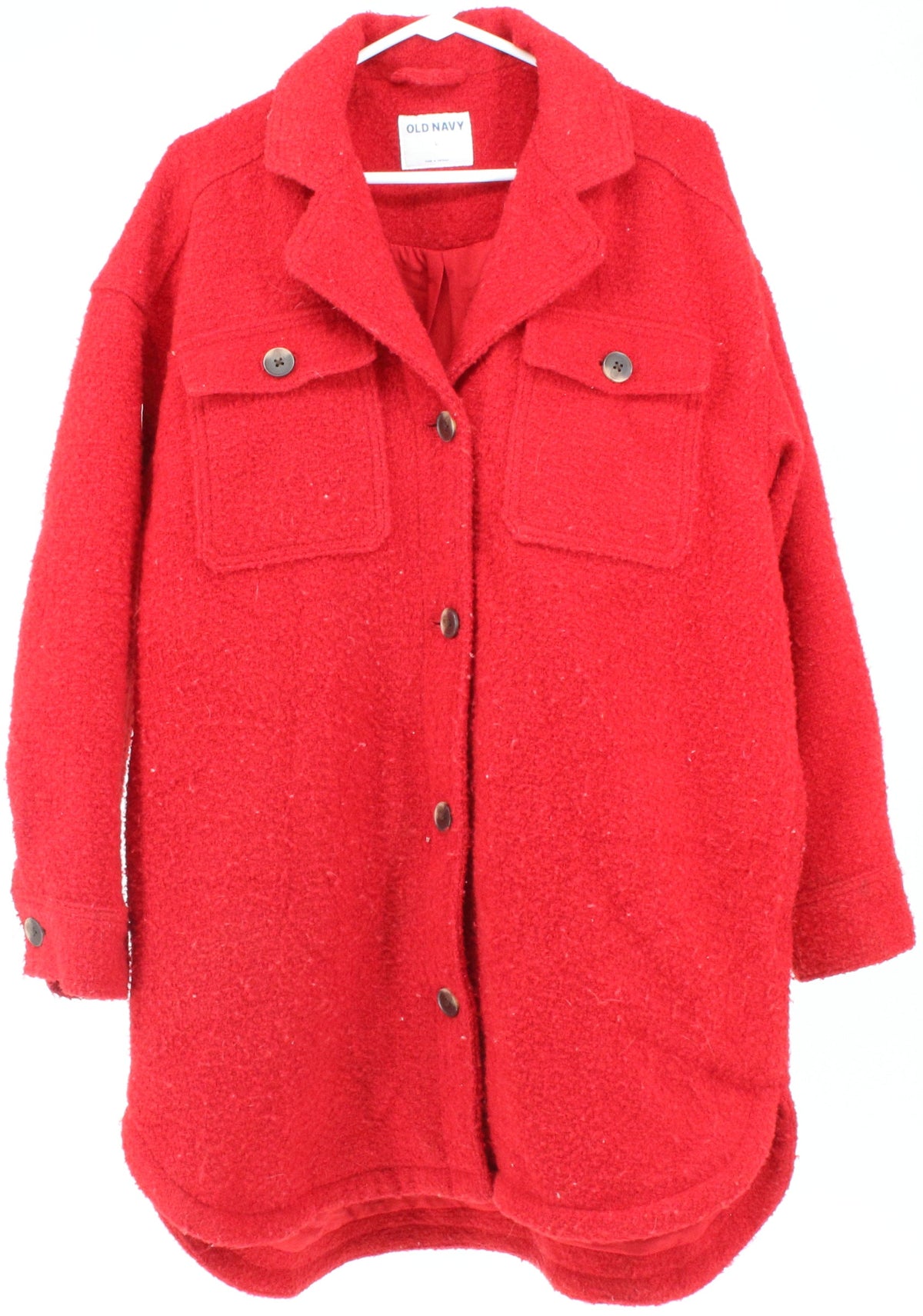 Old Navy Red Mid Coat