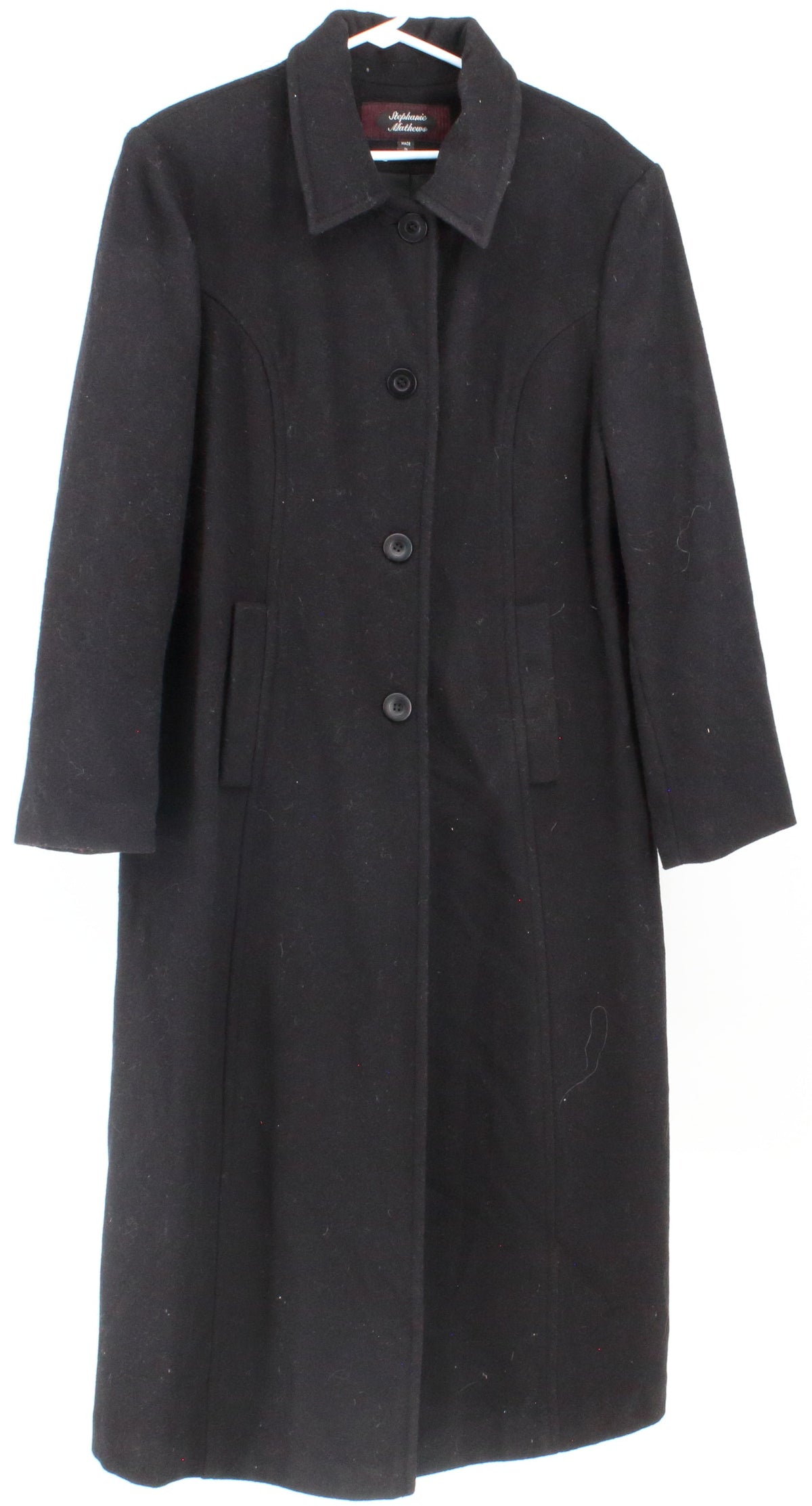 Stephanie Mathews Black Women's Long Coat