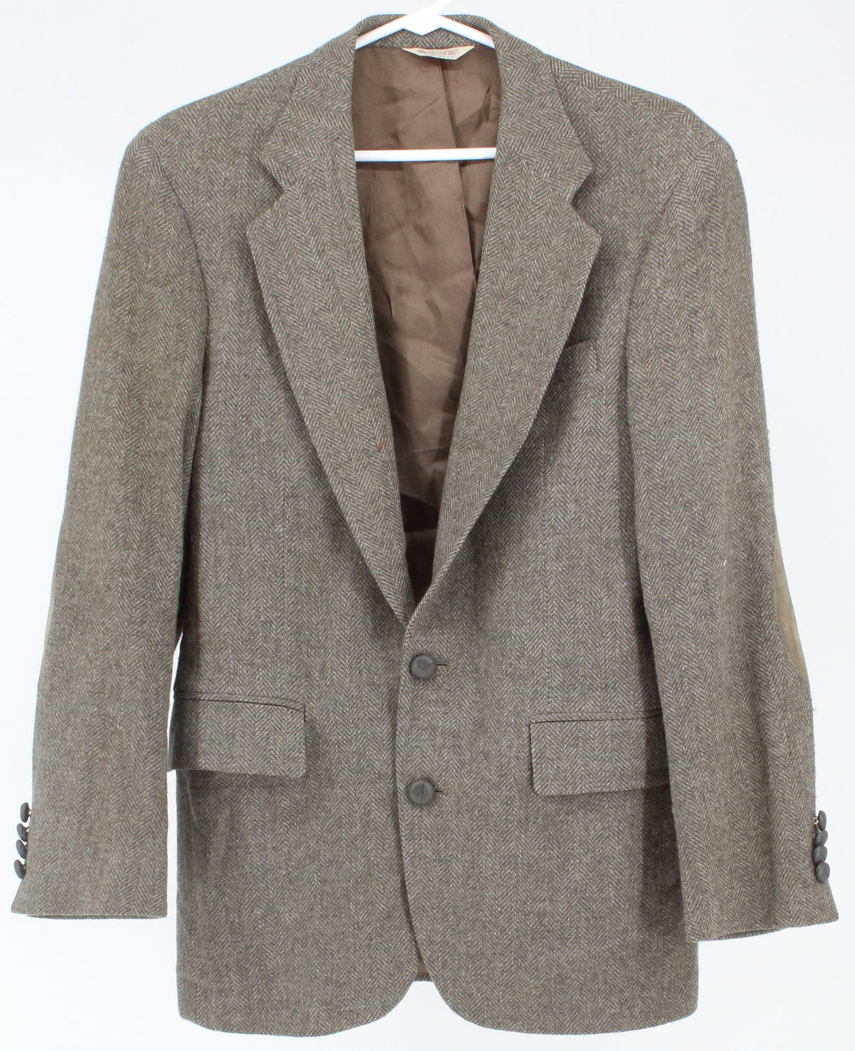 Christopher Hayes Macy's Greyish Green Men's Wool Blazer