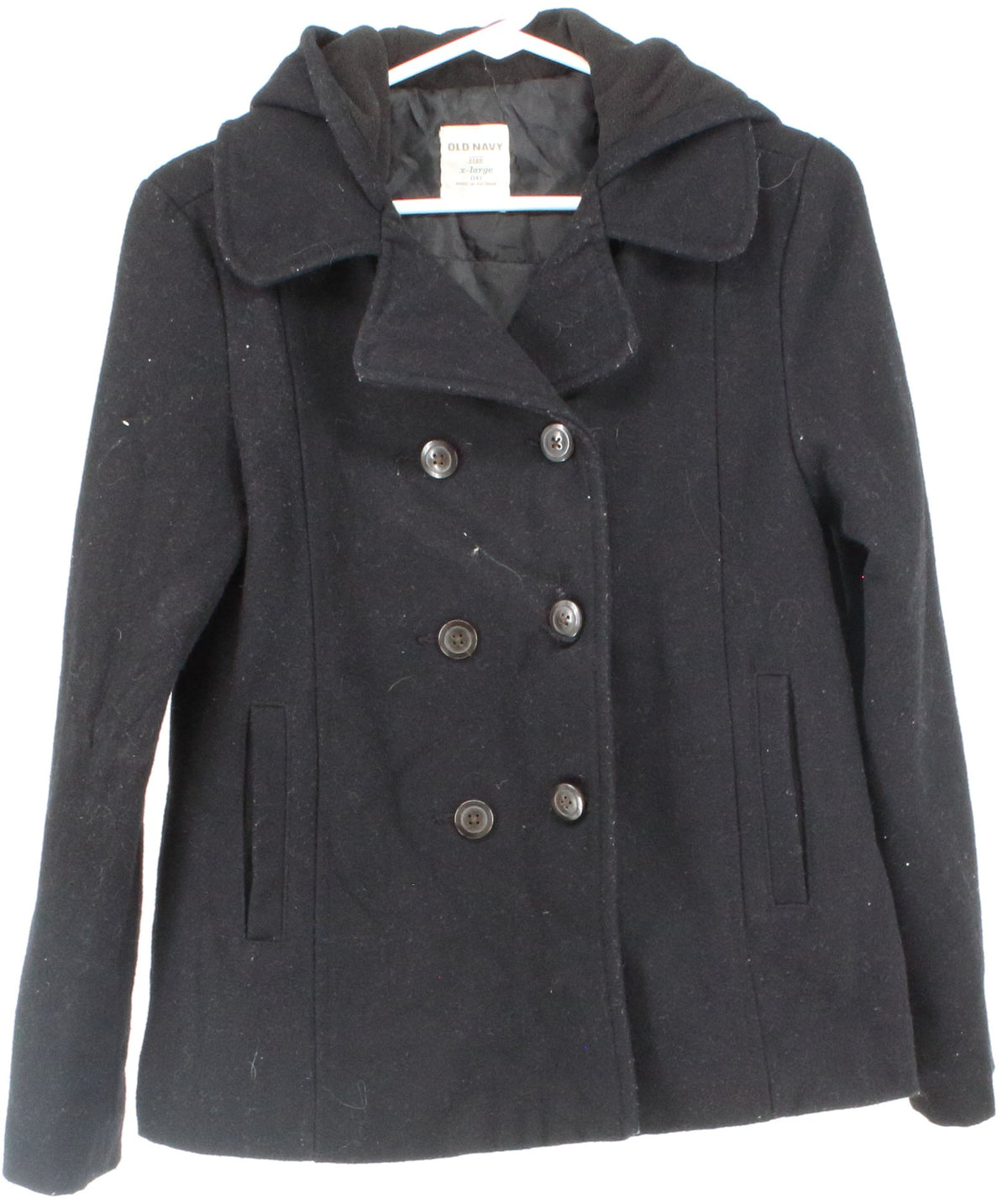 Old Navy Black Hooded Women's Short Coat