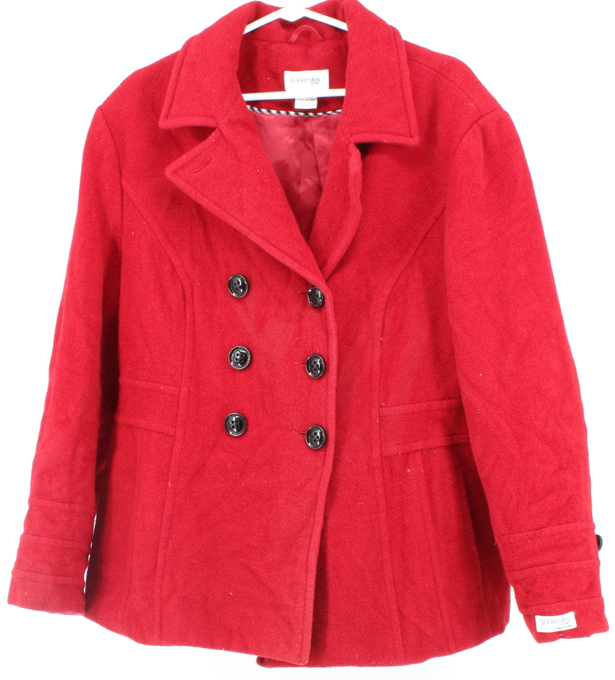 St. John's Bay Red Women's Short Coat