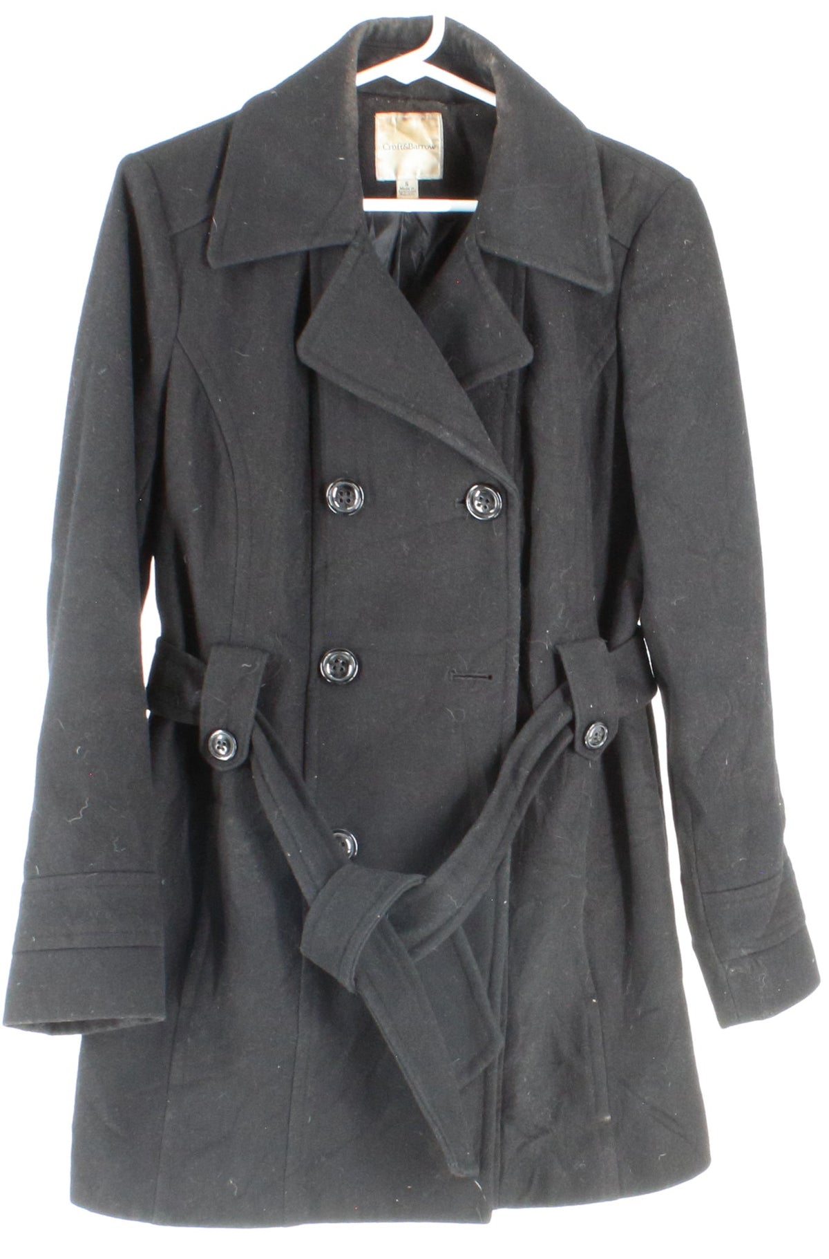 Croft & Barrow Black Women's Wool Coat