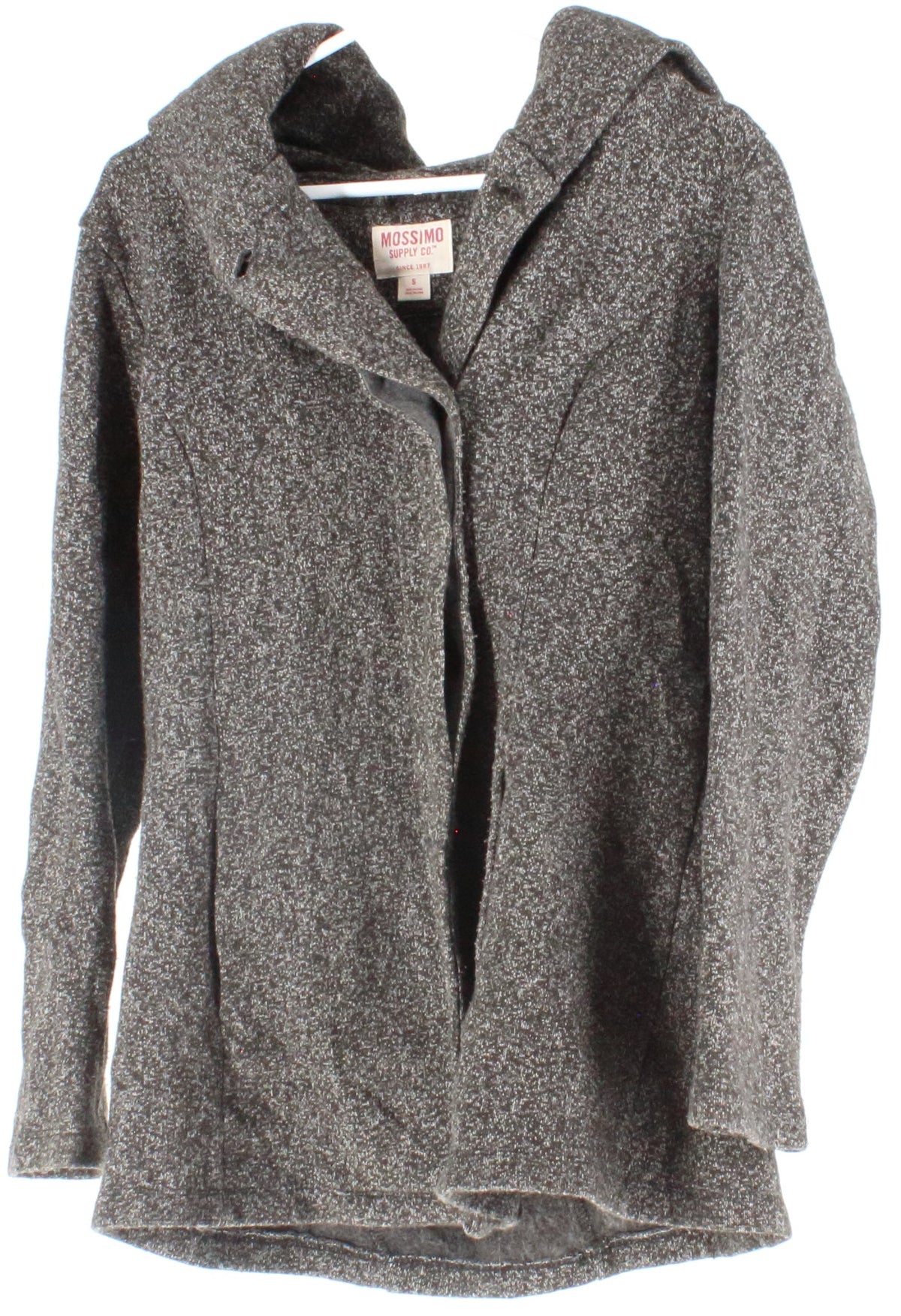 Mossimo Grey and Black Hooded Women's Coat