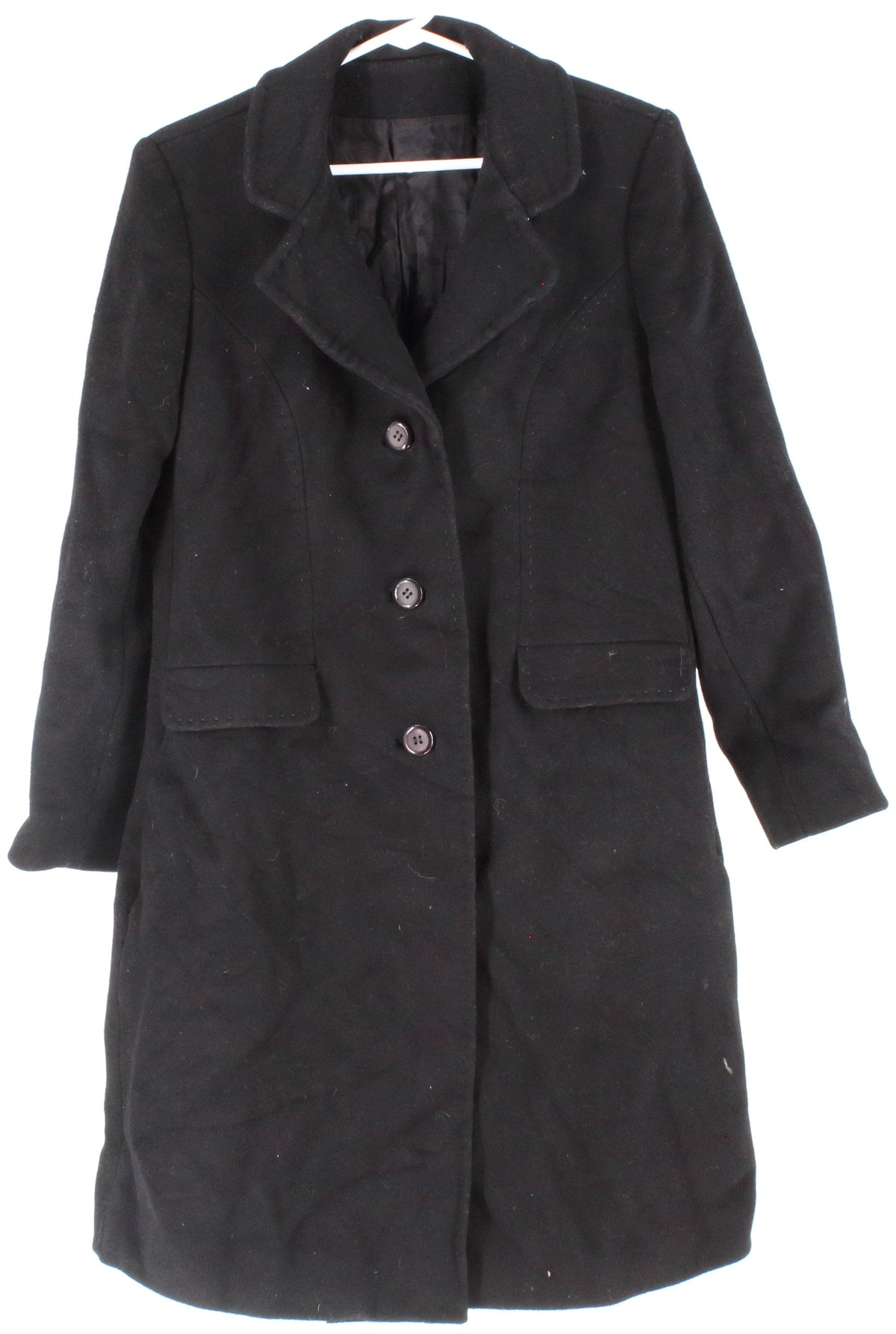 D Jimas Black Women's Wool Coat