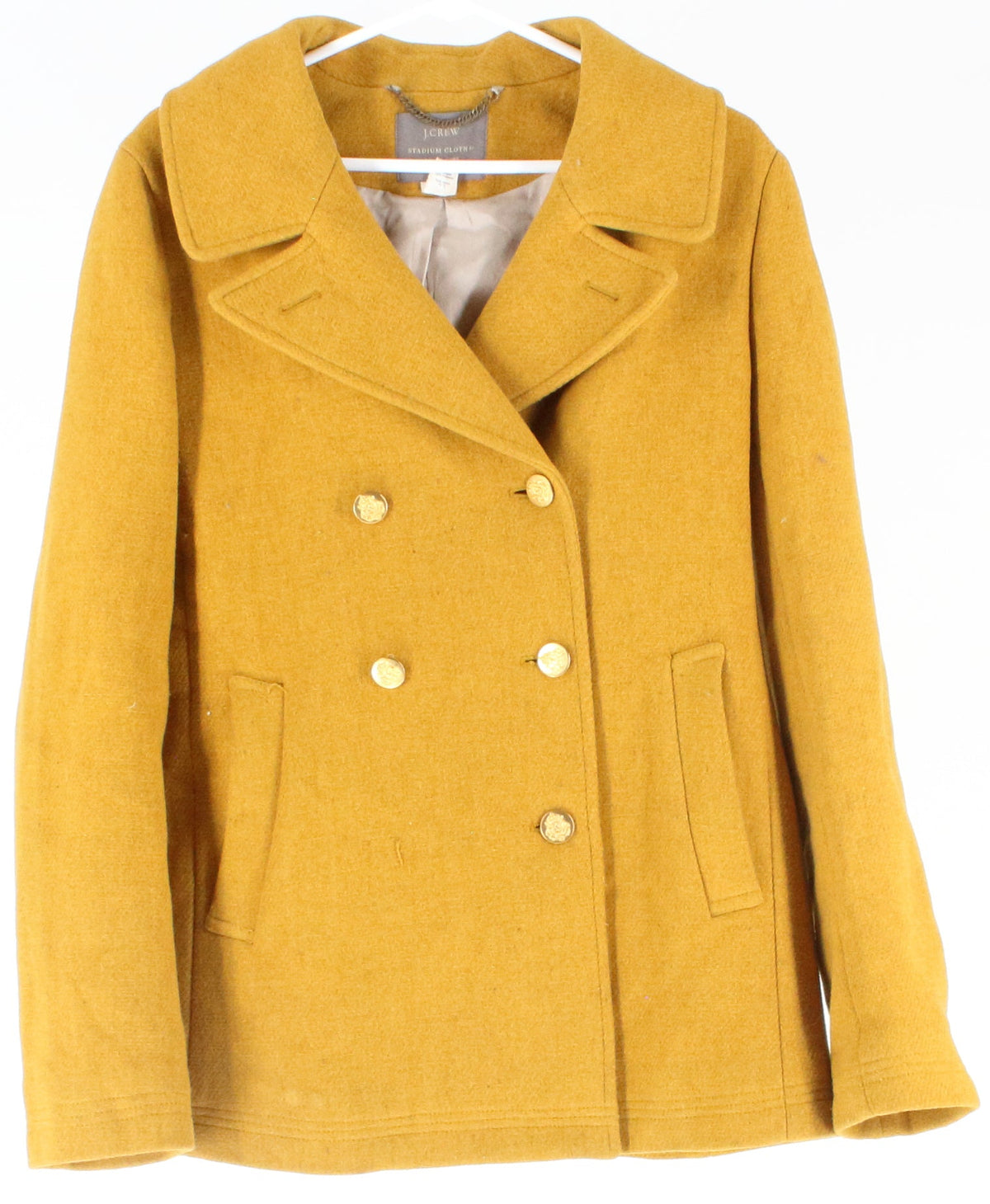 J Crew Mustard Yellow Women's Coat