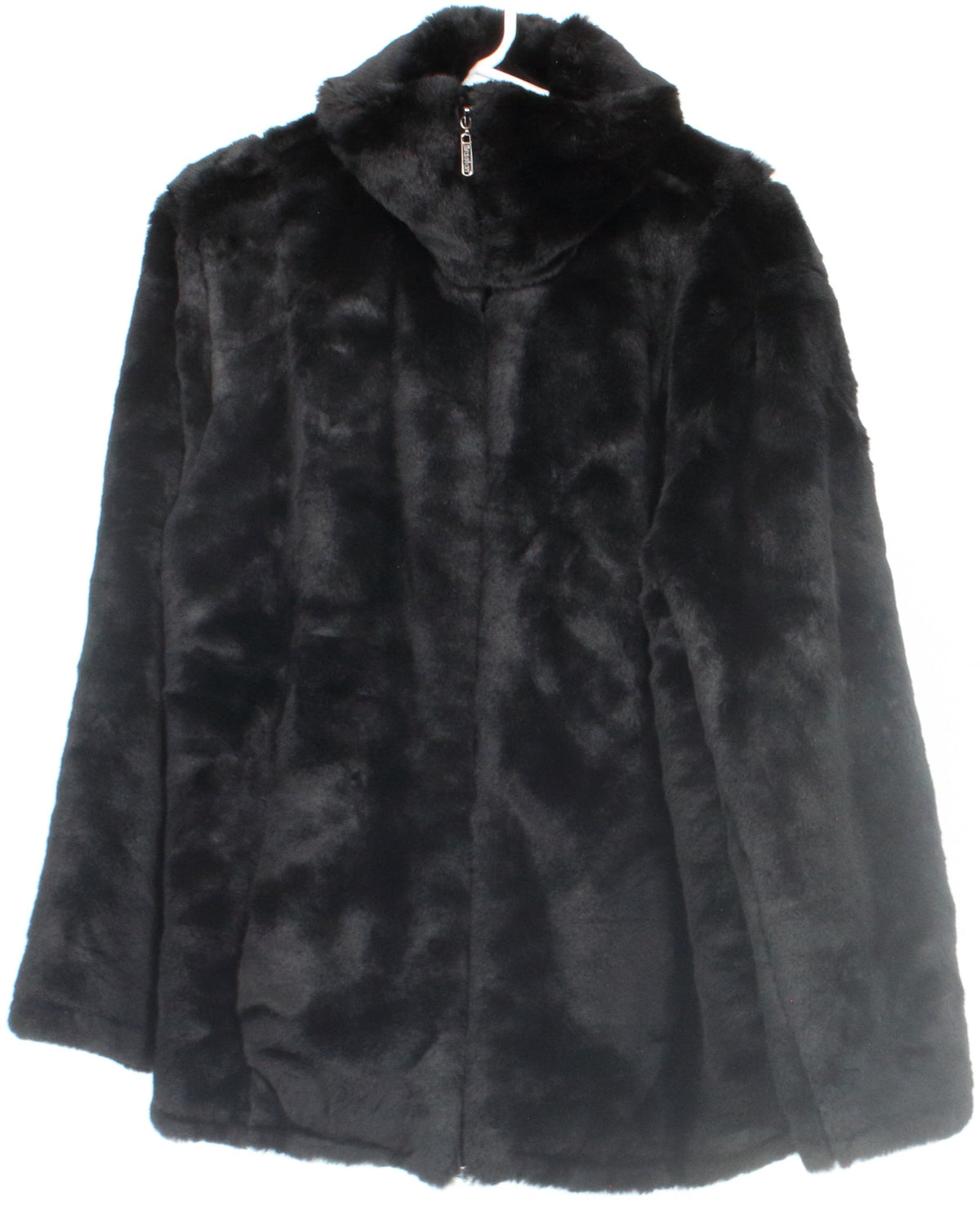 Braetan Black Faux Fur Coat
