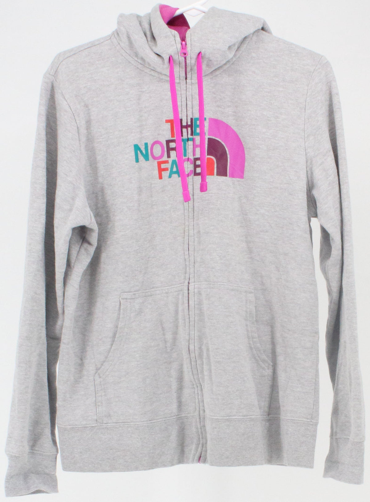 The North Face Grey Hooded Women's Zip Sweatshirt