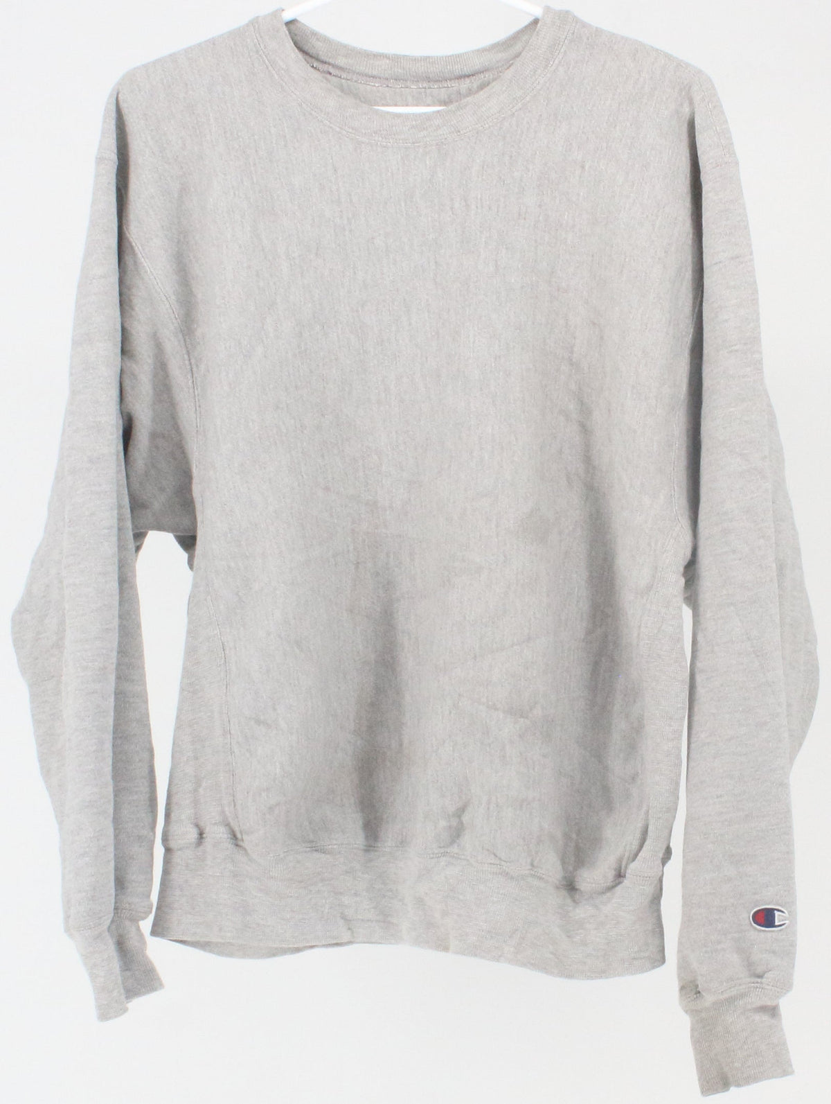 Champion Premium Reverse Weave Grey Plain Sweatshirt