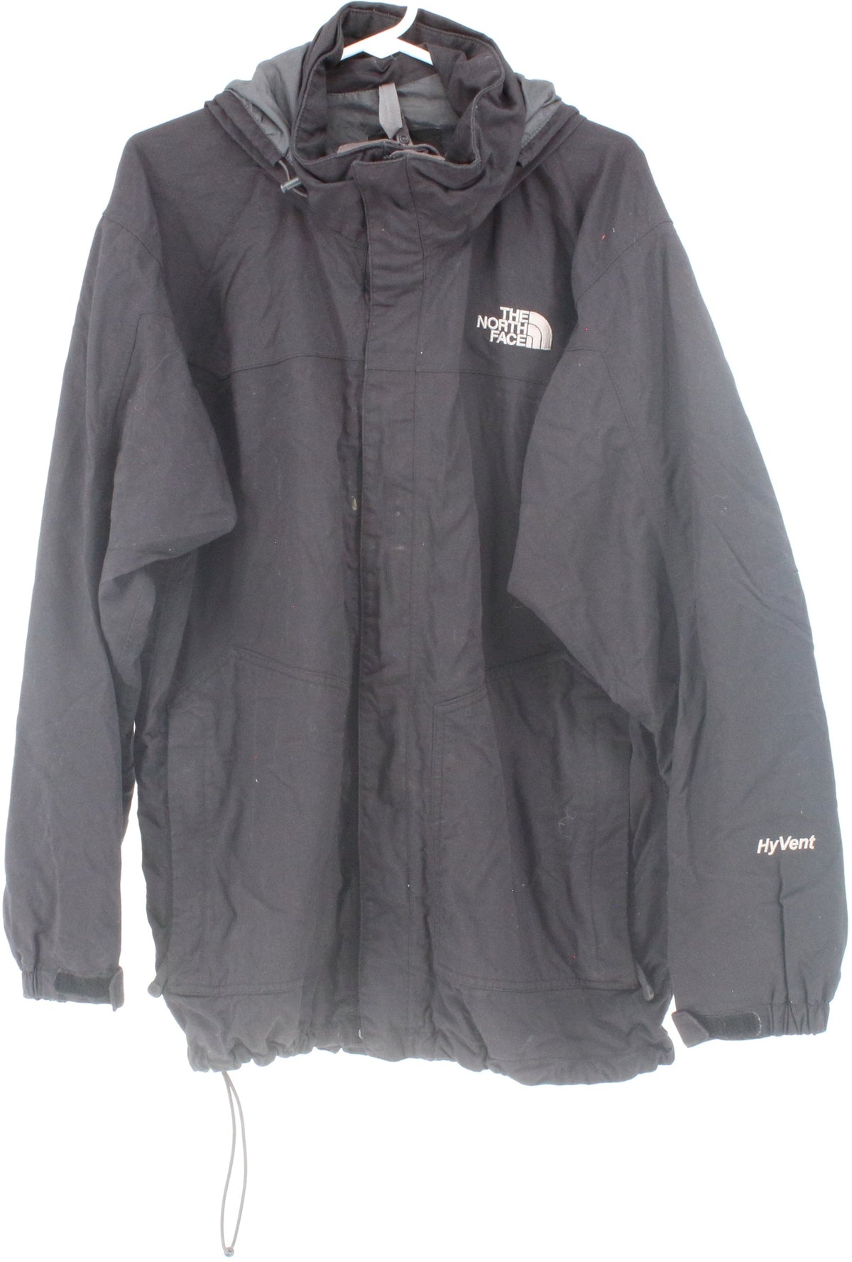 The North Face HyVent Black Hooded Men's Jacket