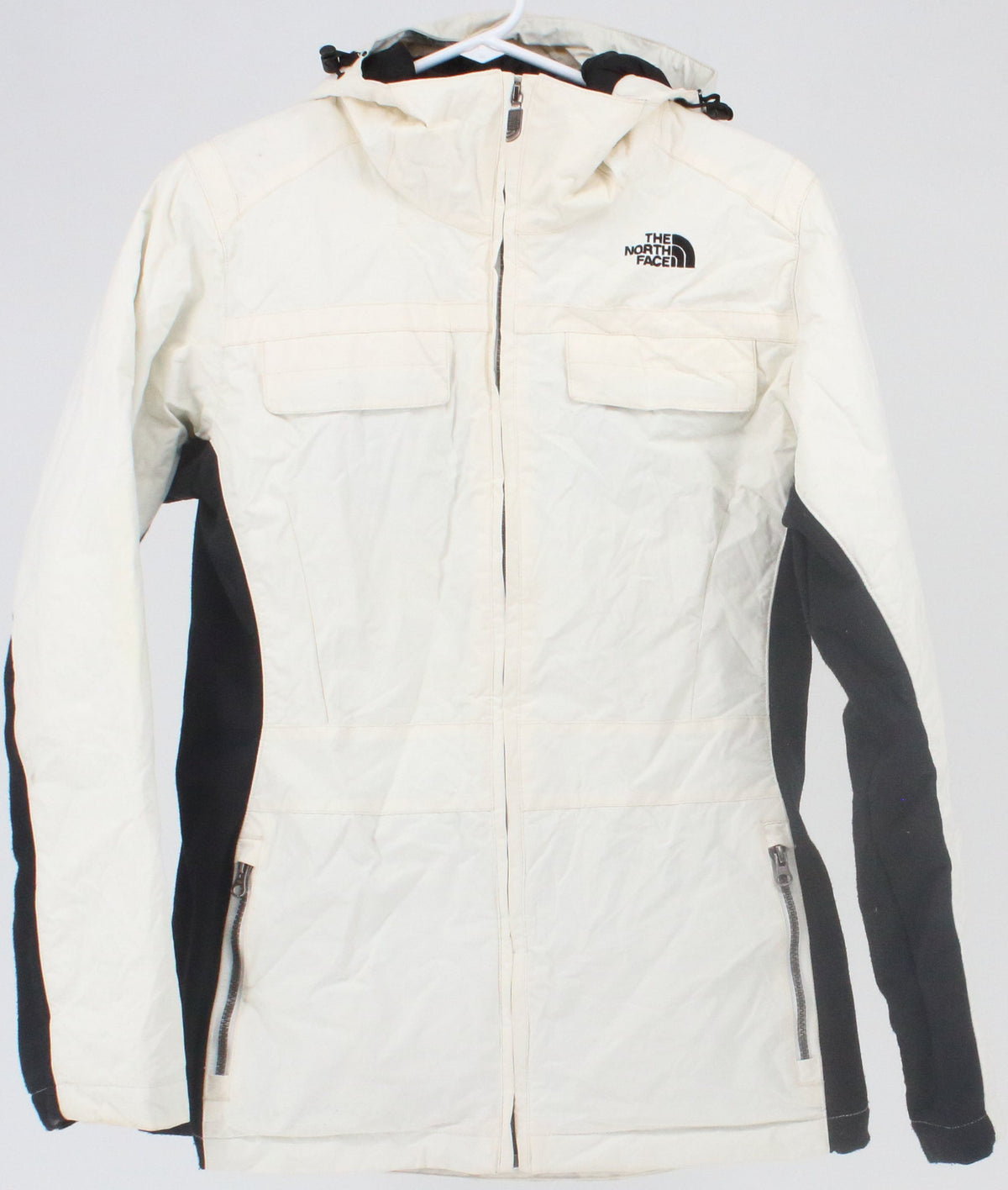 The North Face Steep Tech White and Black Hooded Women's Jacket