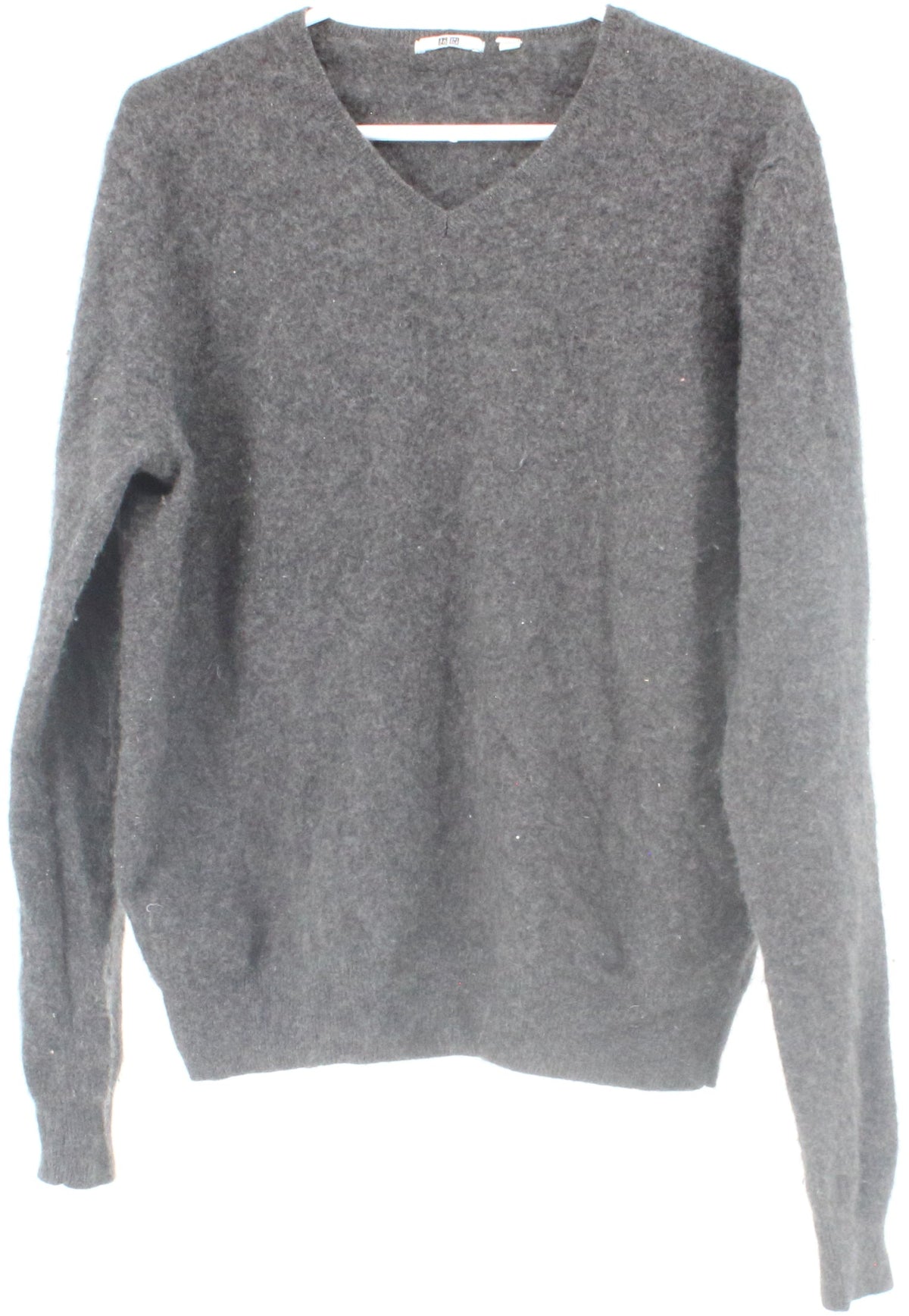 Uniqlo Dark Grey V Neck Men's Sweater