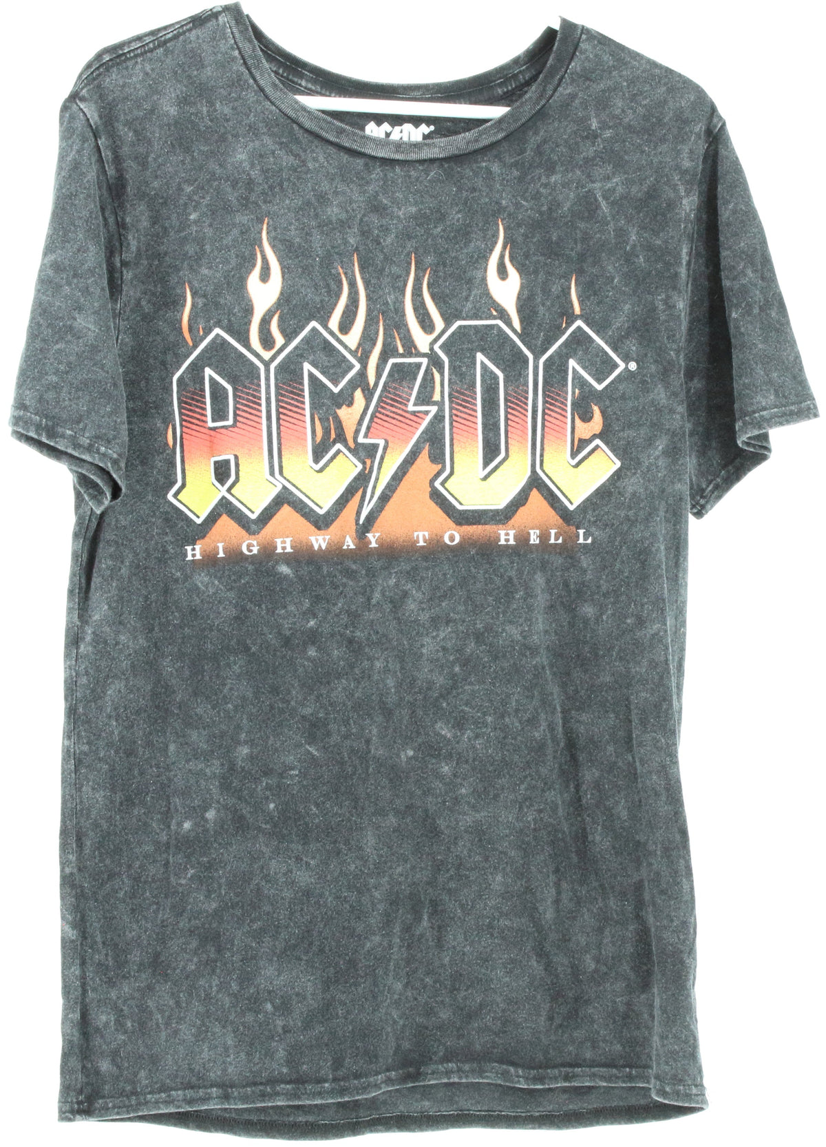 ACDC Highway to Hell North American Tour 1979 Black Marble Graphic Band Tee
