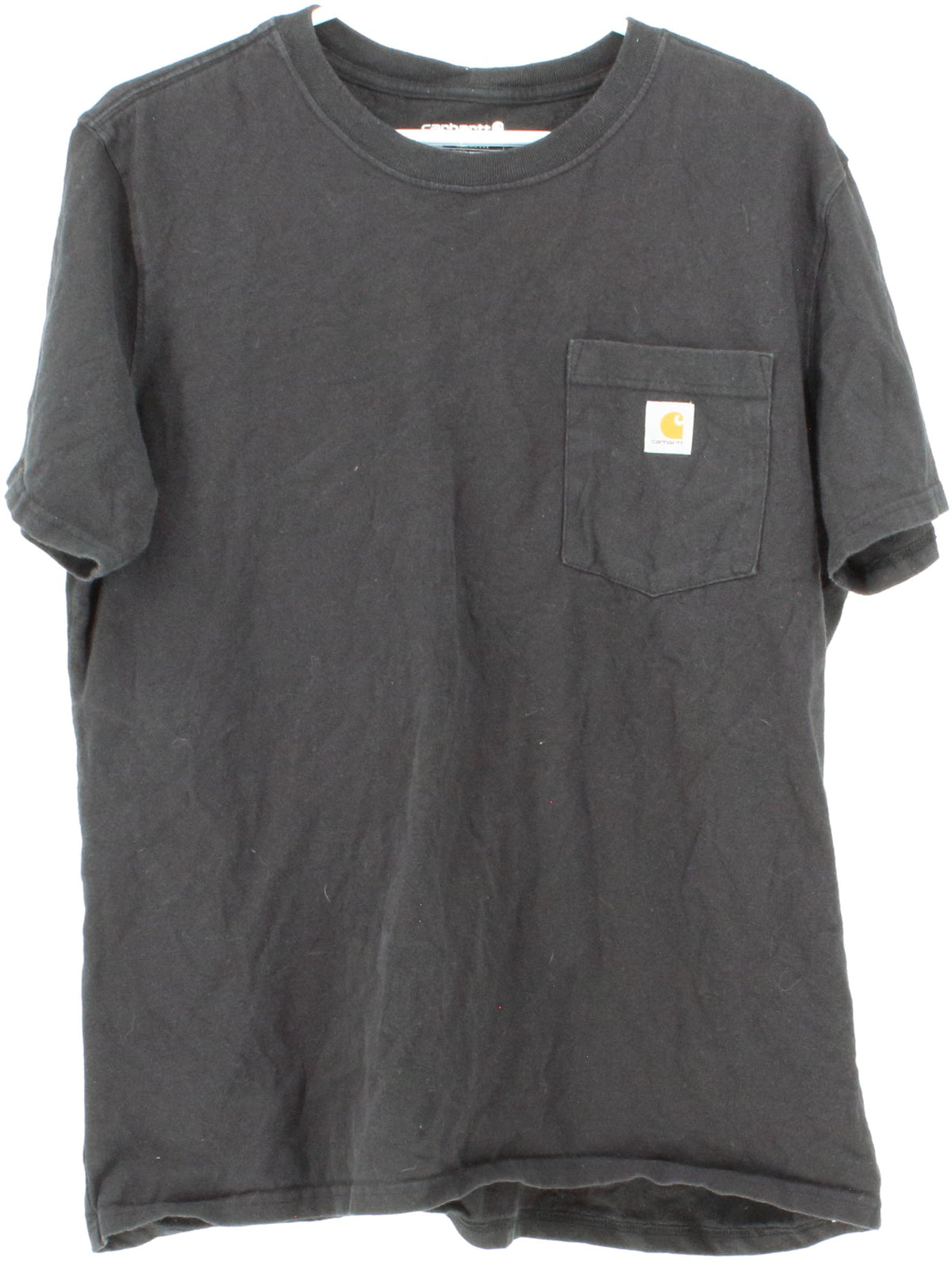 Carhartt Loose Fit Front Pocket Black Children's T-Shirt