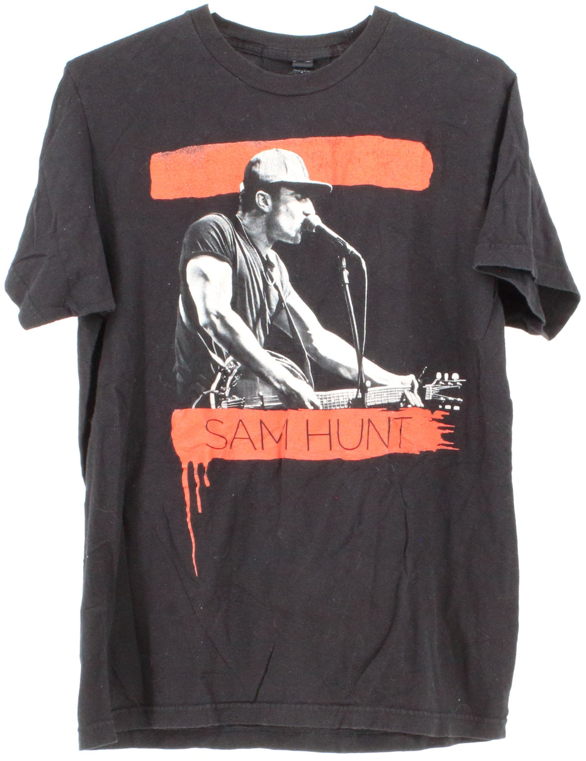 Tultex Sam Hunt Black Graphic Band Tee