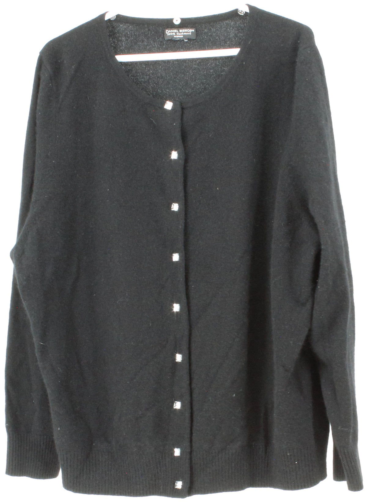 Daniel Bishop Black Women's Cashmere Cardigan Sweater