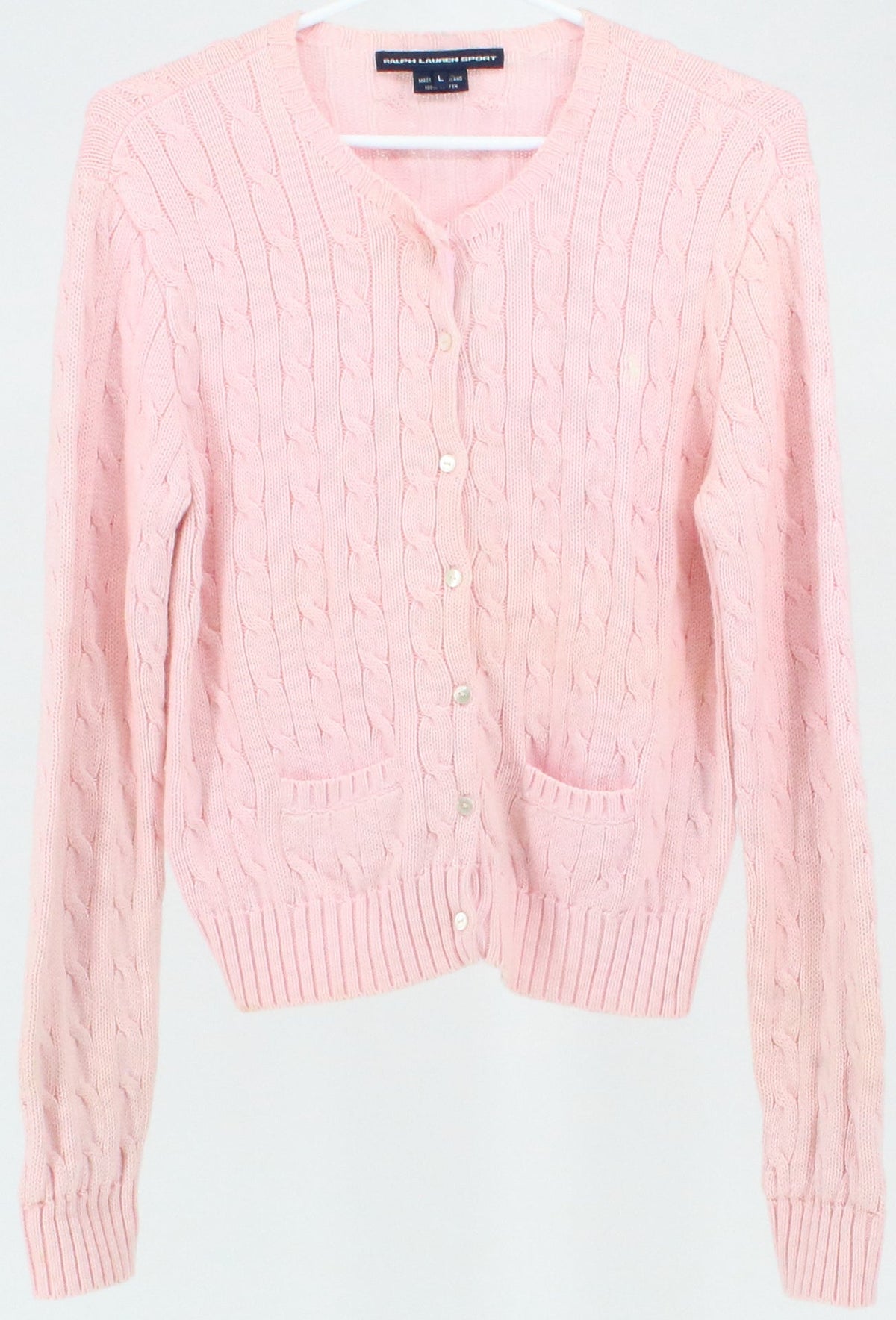 Ralph Lauren Sport Light Pink Women's Cardigan Sweater