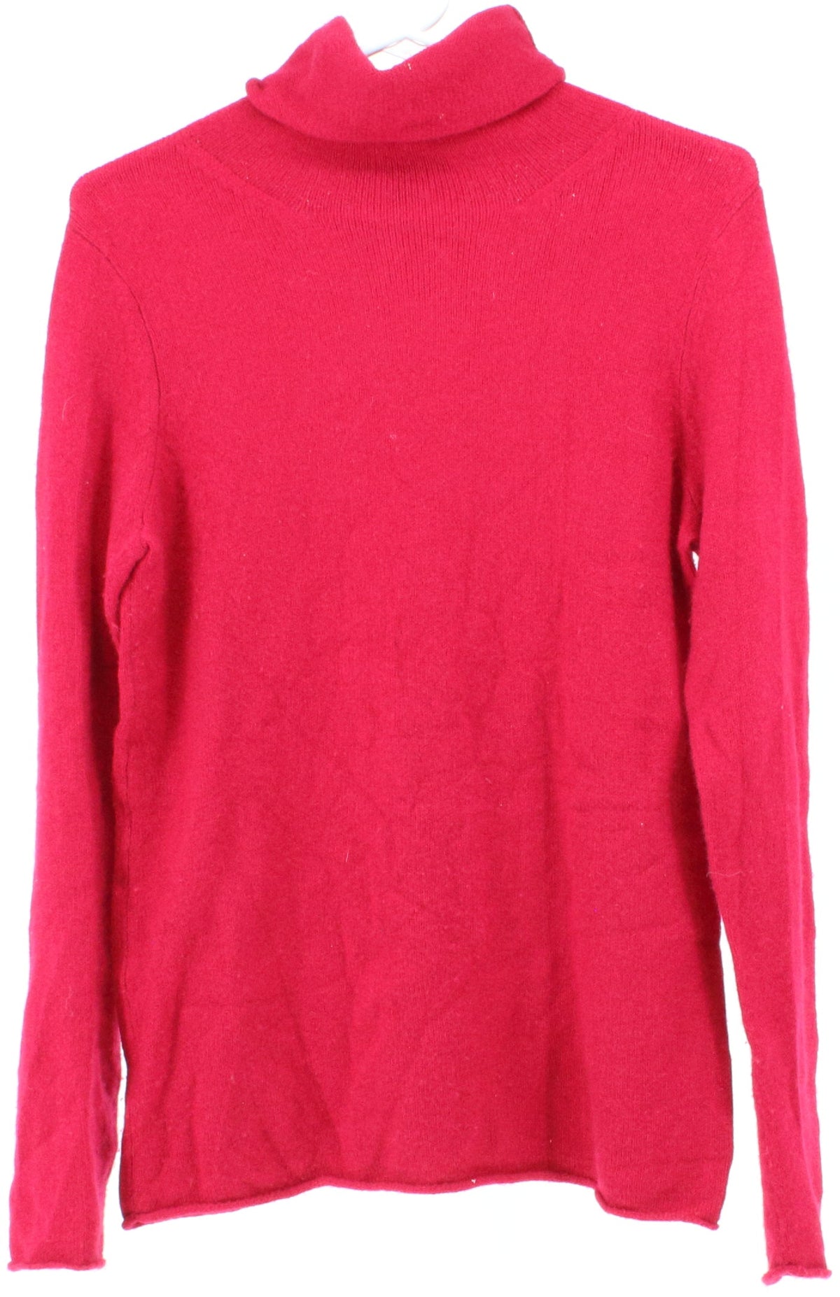 Ann Taylor Red Turtleneck Women's Cashmere Sweater