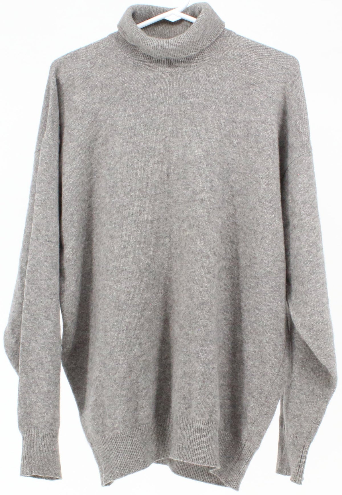 Bergdorf Goodman Grey Turtleneck Women's Sweater