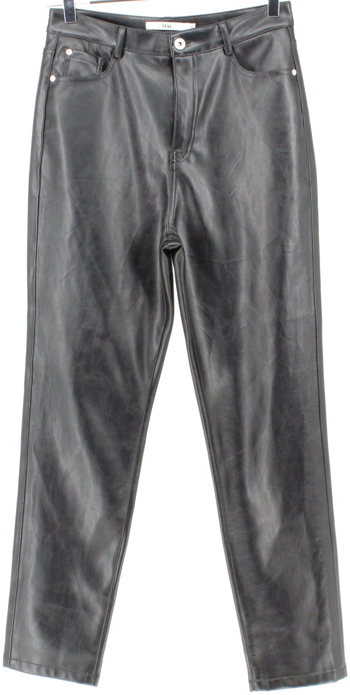 Boa. Black Vegan Leather Women's Pants