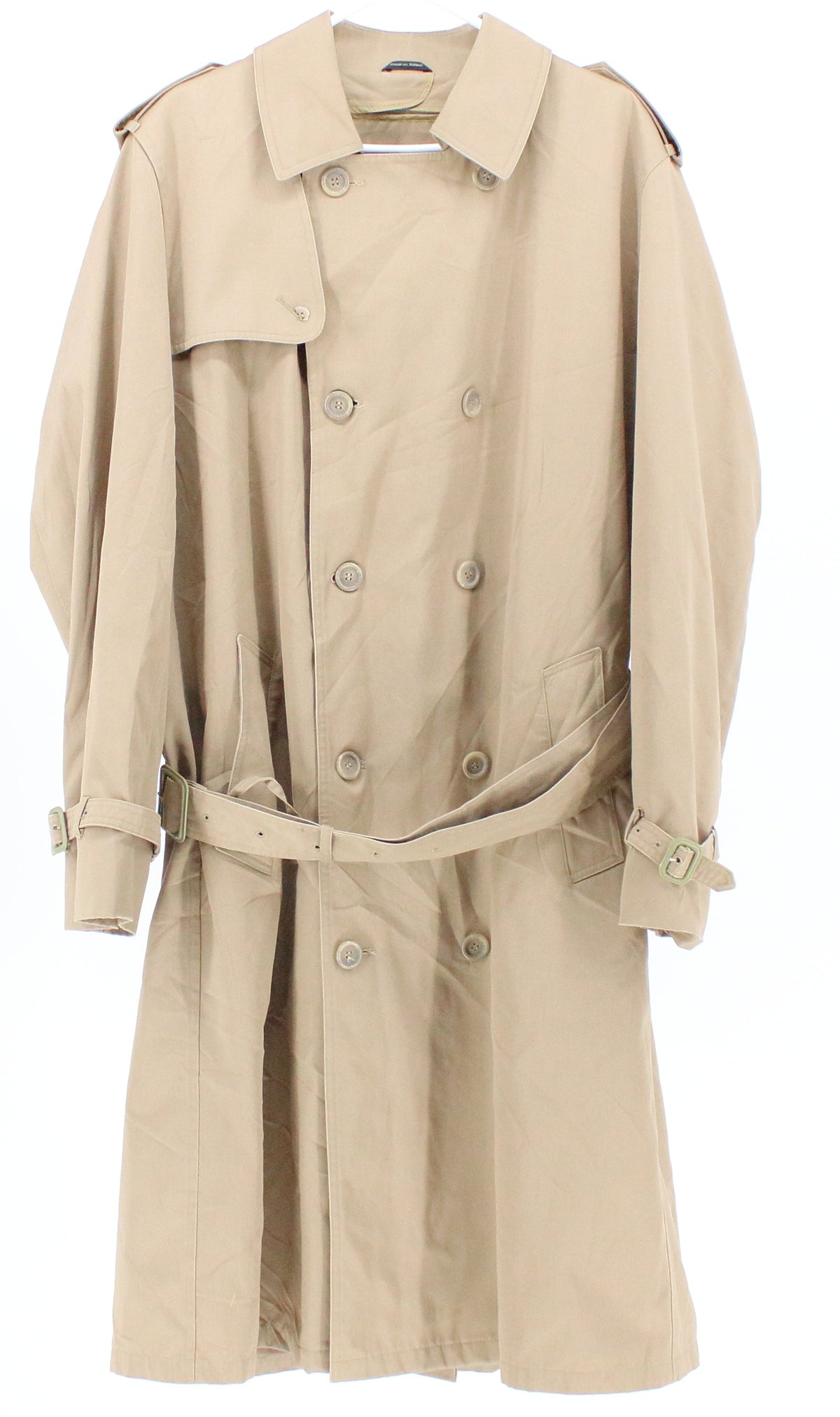 Oleg Cassini Beige Men's Trench Coat