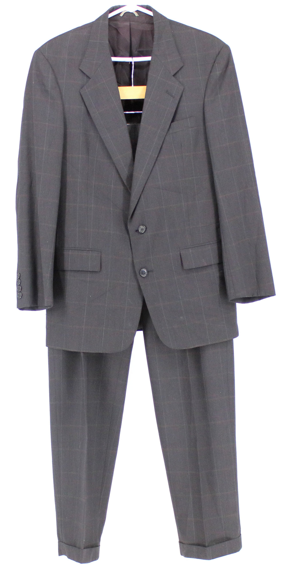 Christian Dior Dark Grey Checkered Suit Set