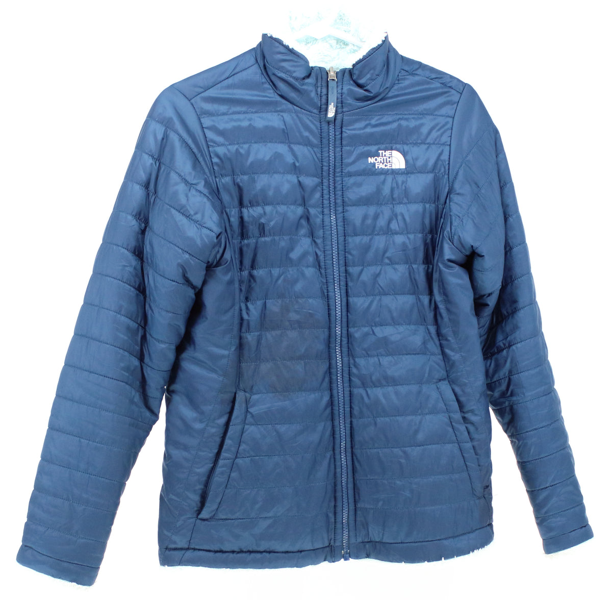 The North Face Blue And Sky Blue Reversible Kids Jacket