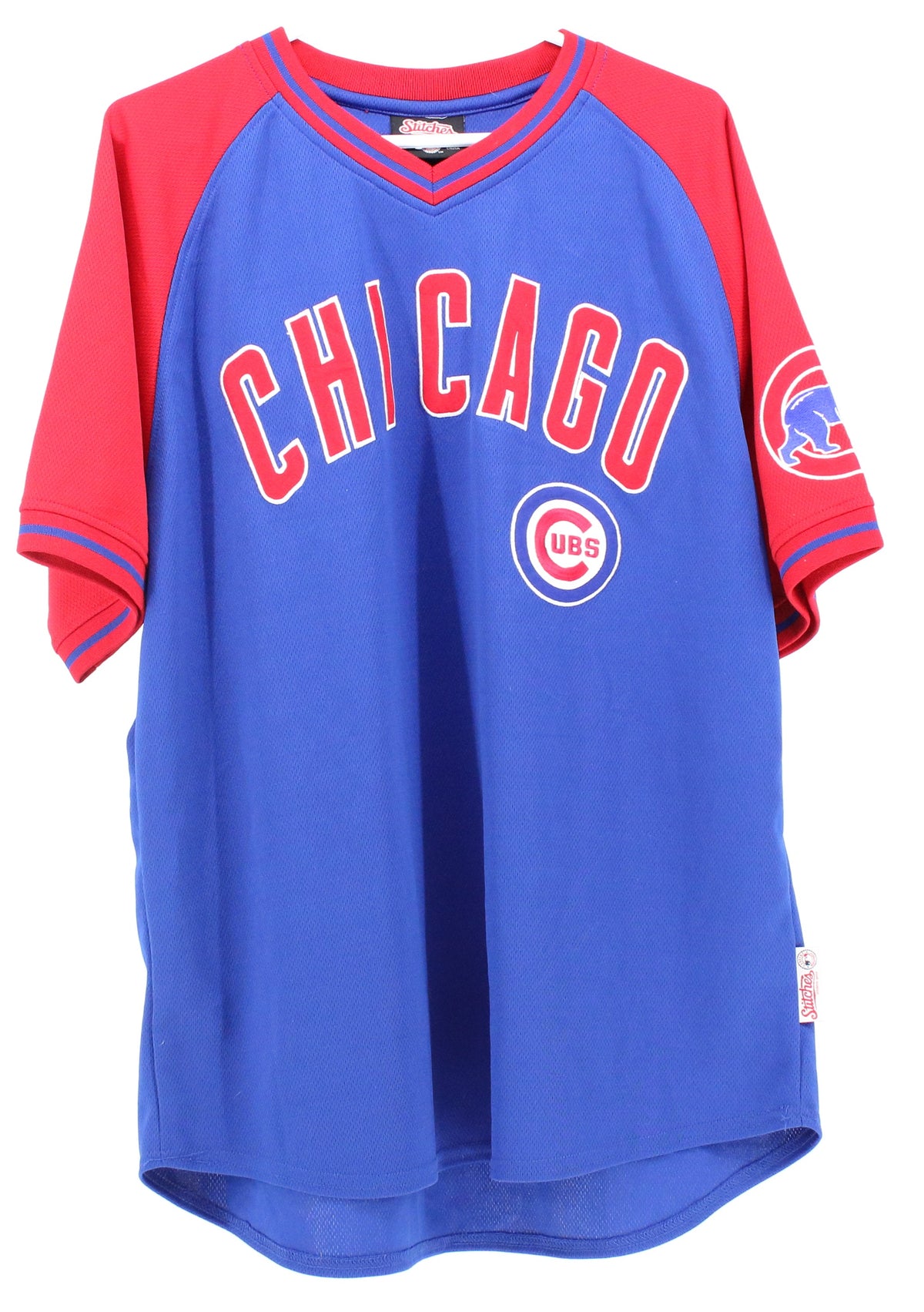 Stiches Athletic Gear Chicago CUBS Red And Blue Jersey