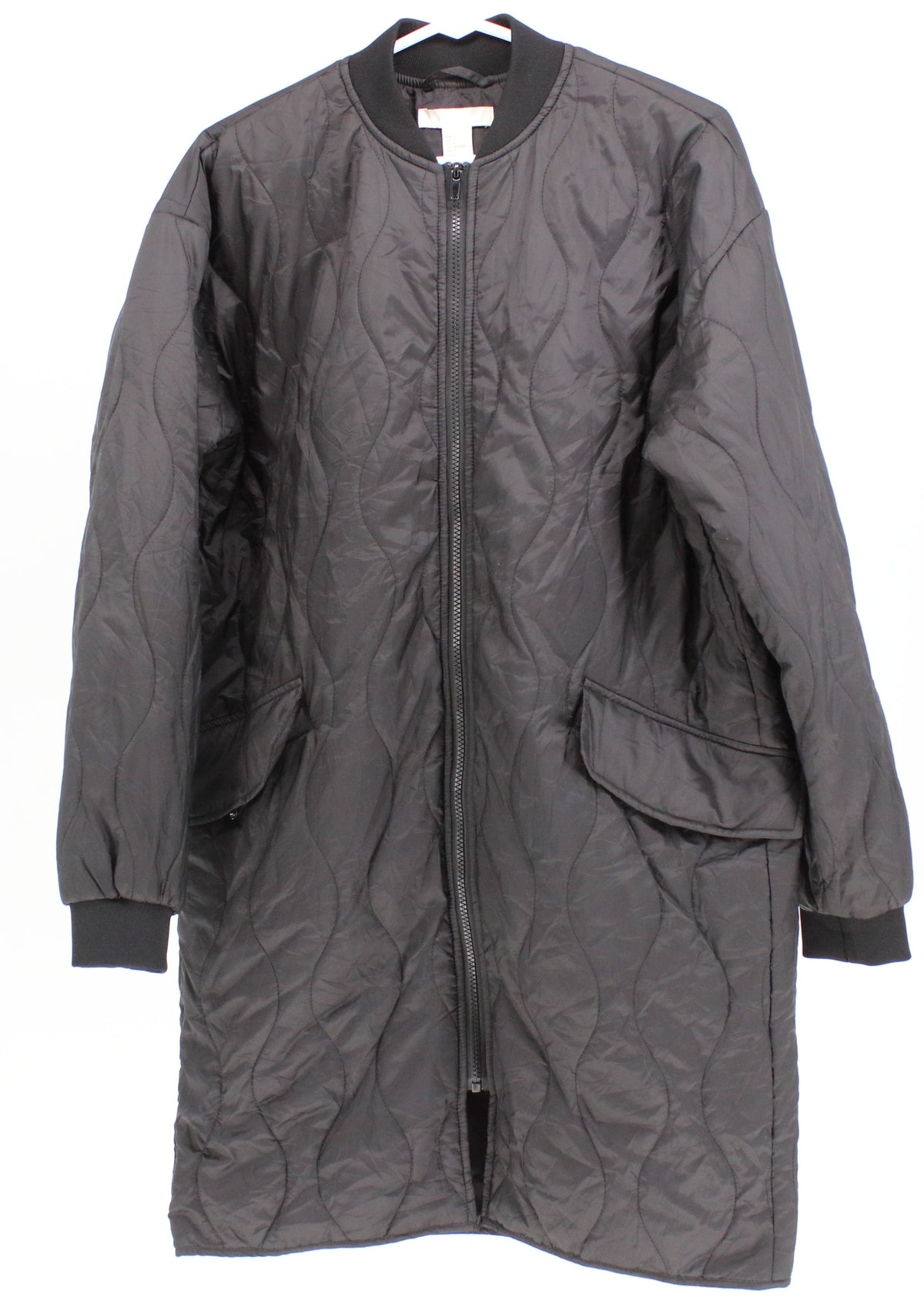 H&M Black Quilted Coat