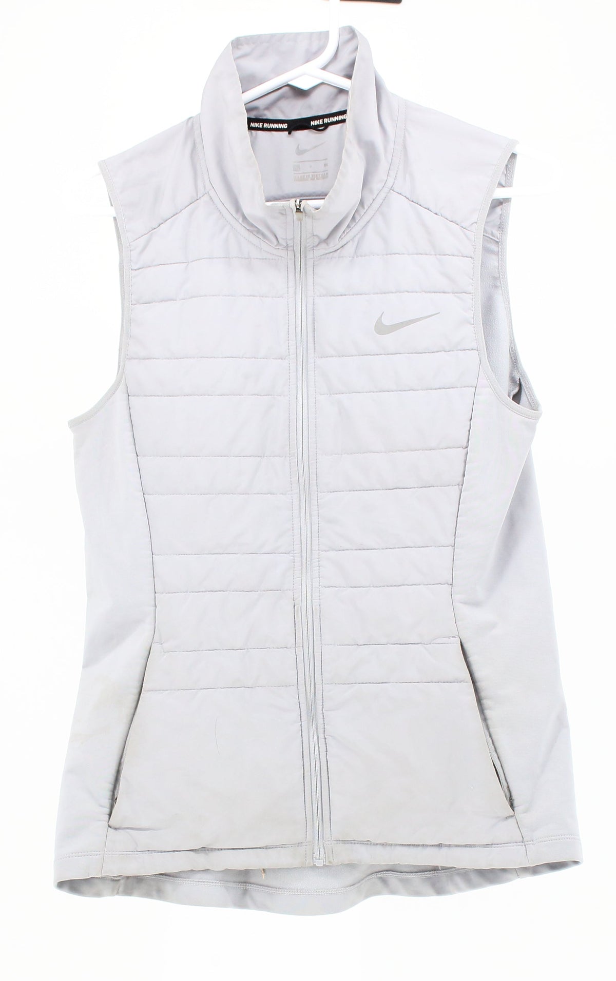 Nike Light Grey Zip Up Women's Vest