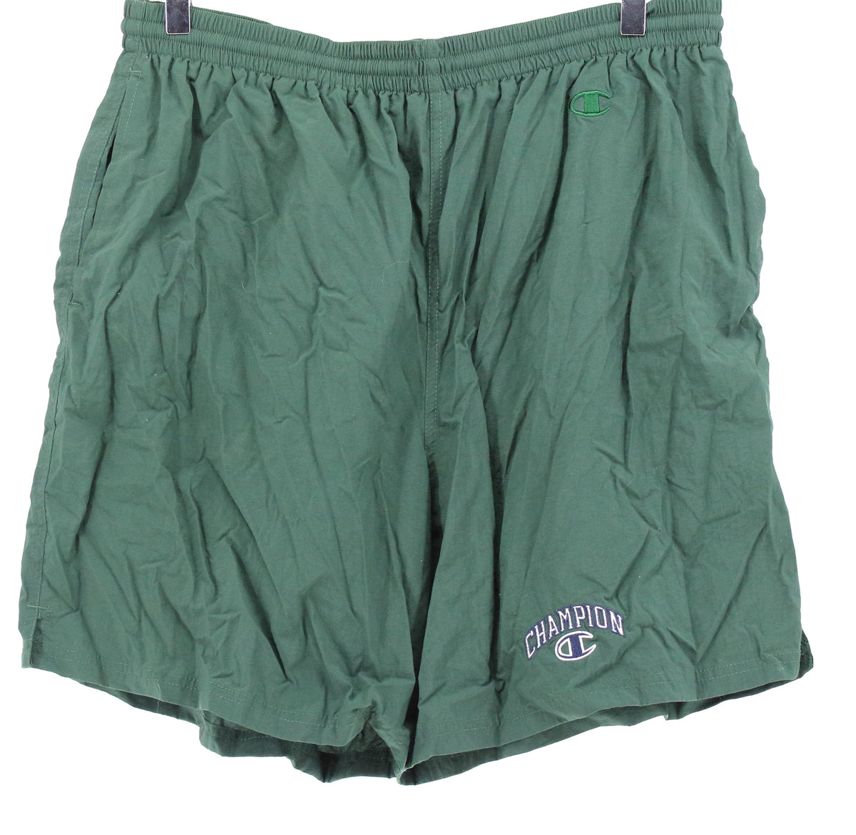 Champion Dark Green Athletic Shorts For Men