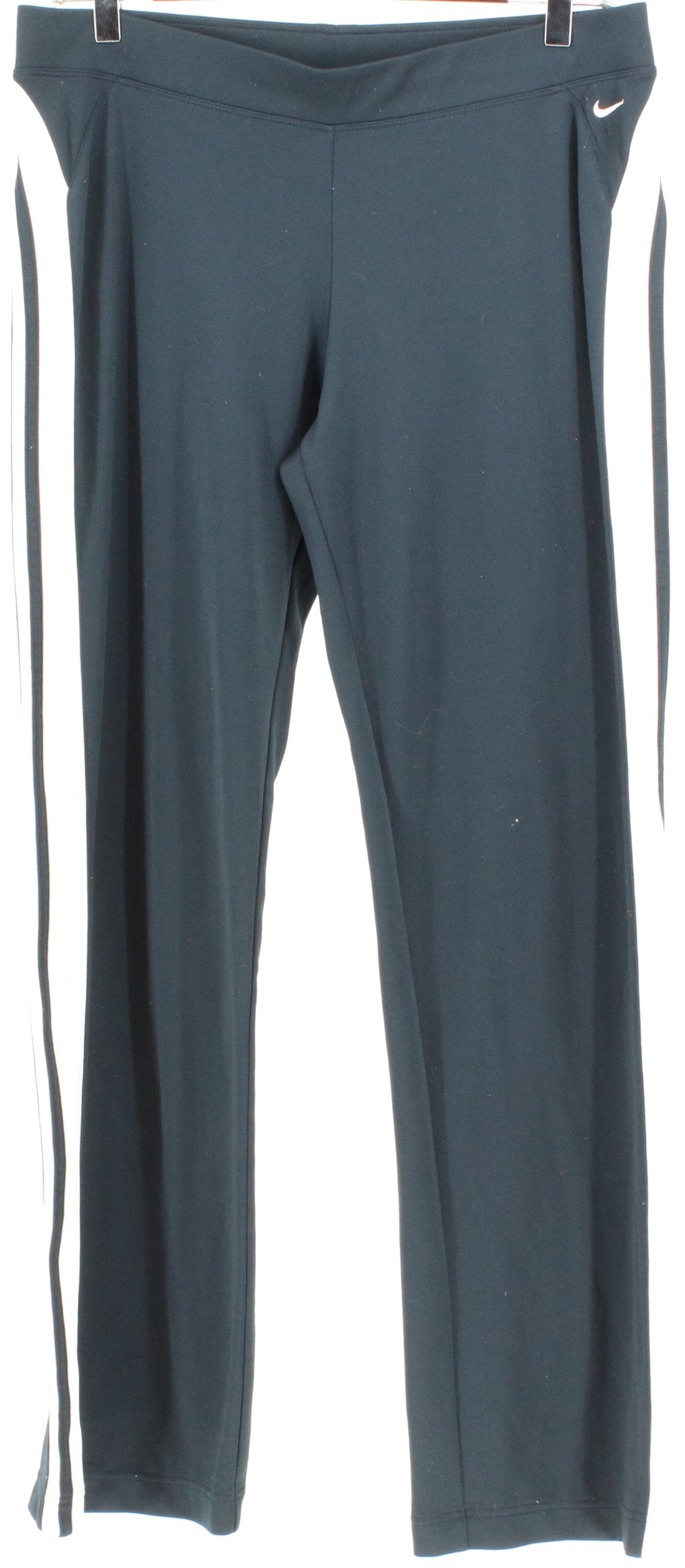 Nike Navy Blue and White Women's Active Straight Pants