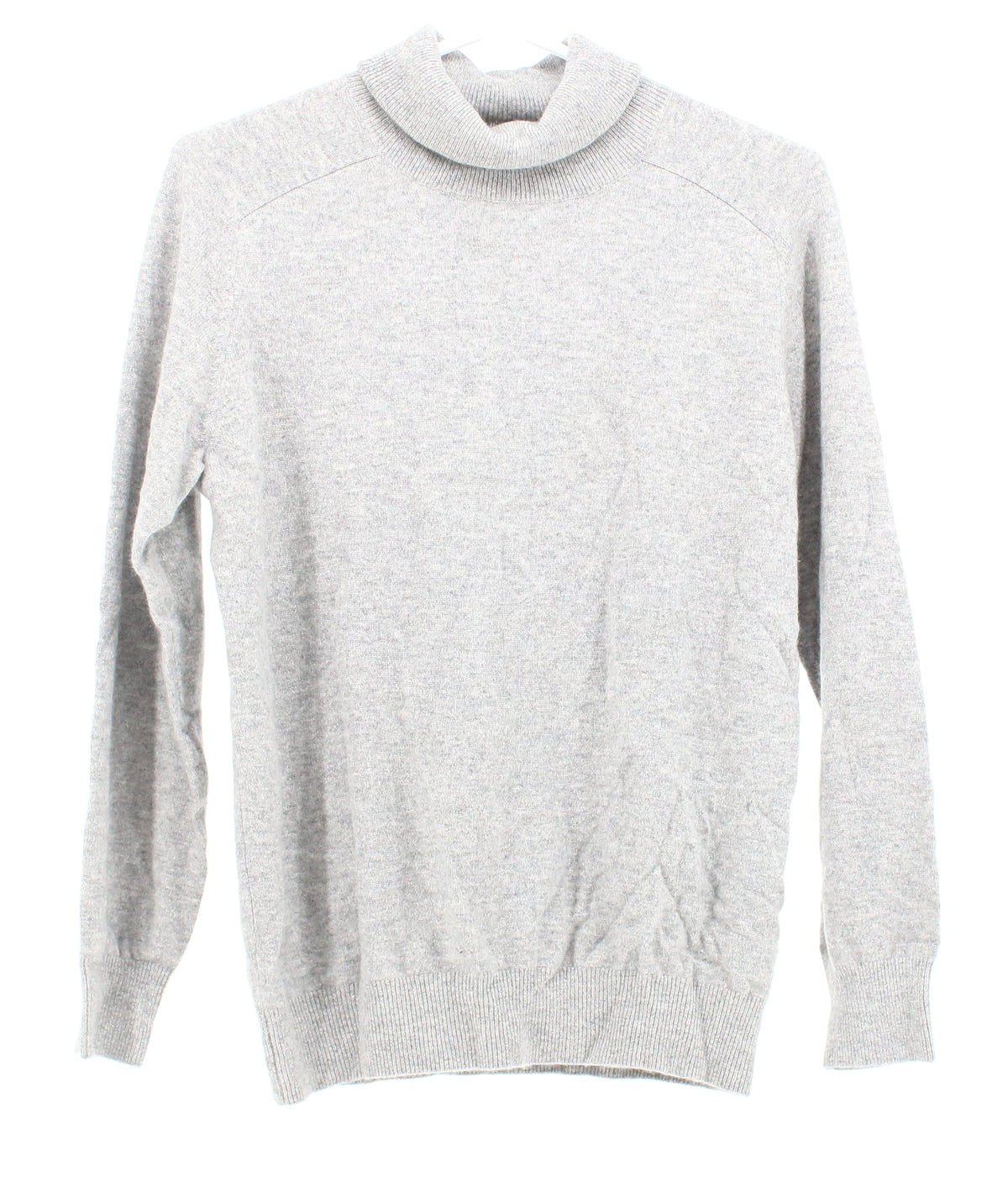 Spring Air Light Grey Turtleneck Cashmere Sweater