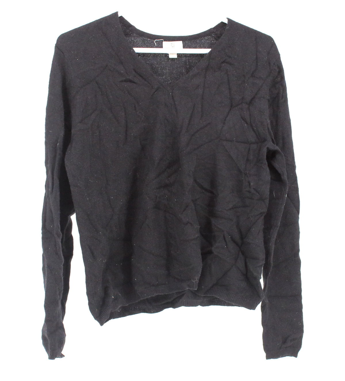 Apt.9 Black V Neck Women's Cashmere Sweater