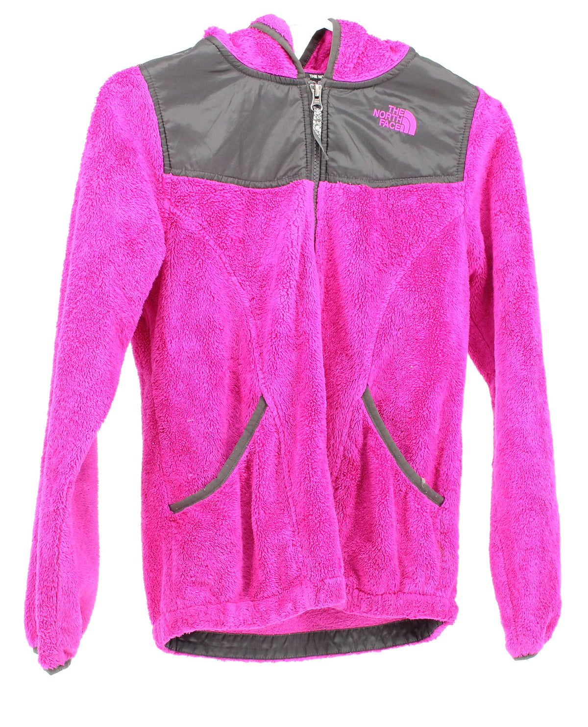 The North Face Bright Pink Girl's Zip Up Fleece