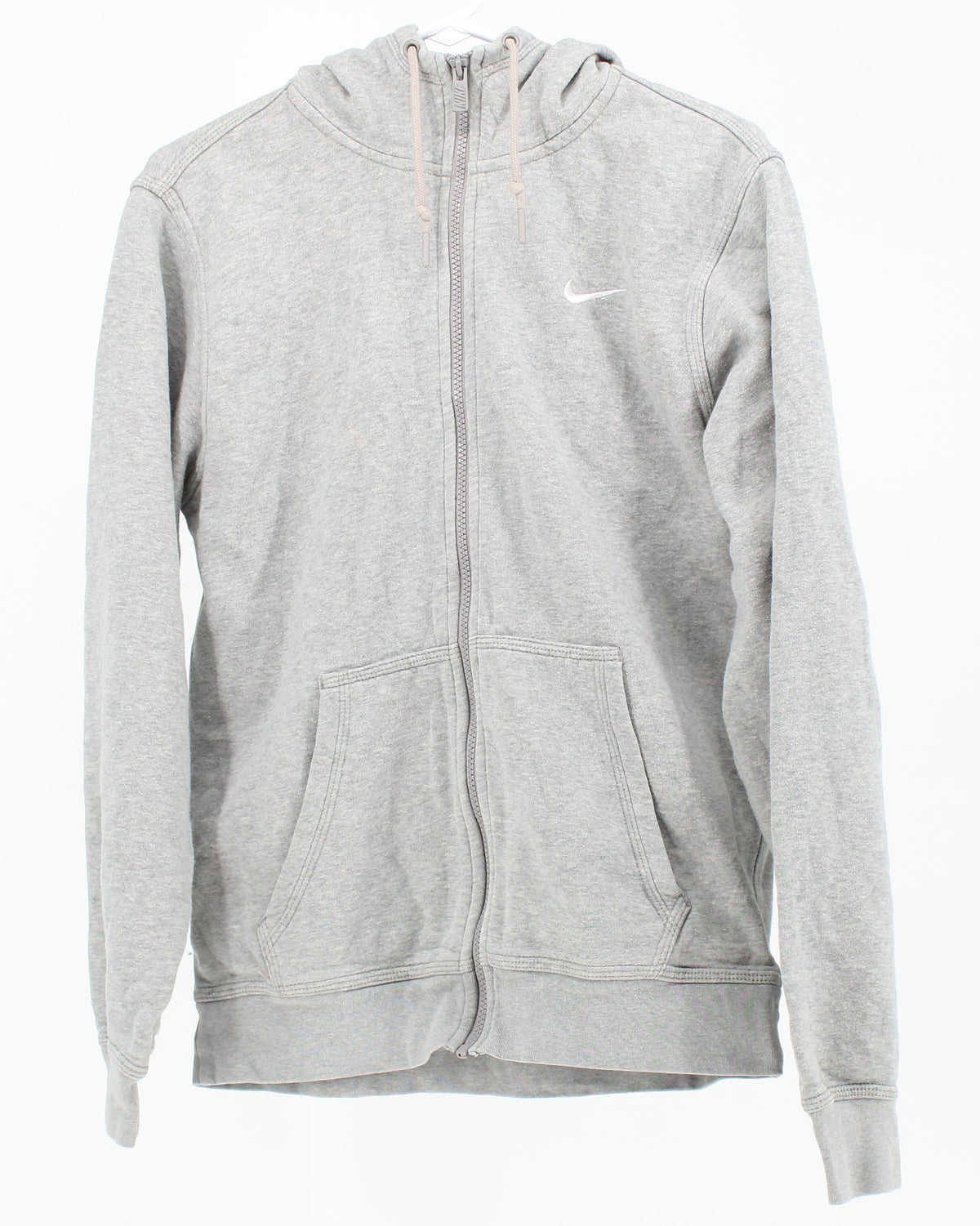 Nike Grey Hooded Zip-Up Sweatshirt