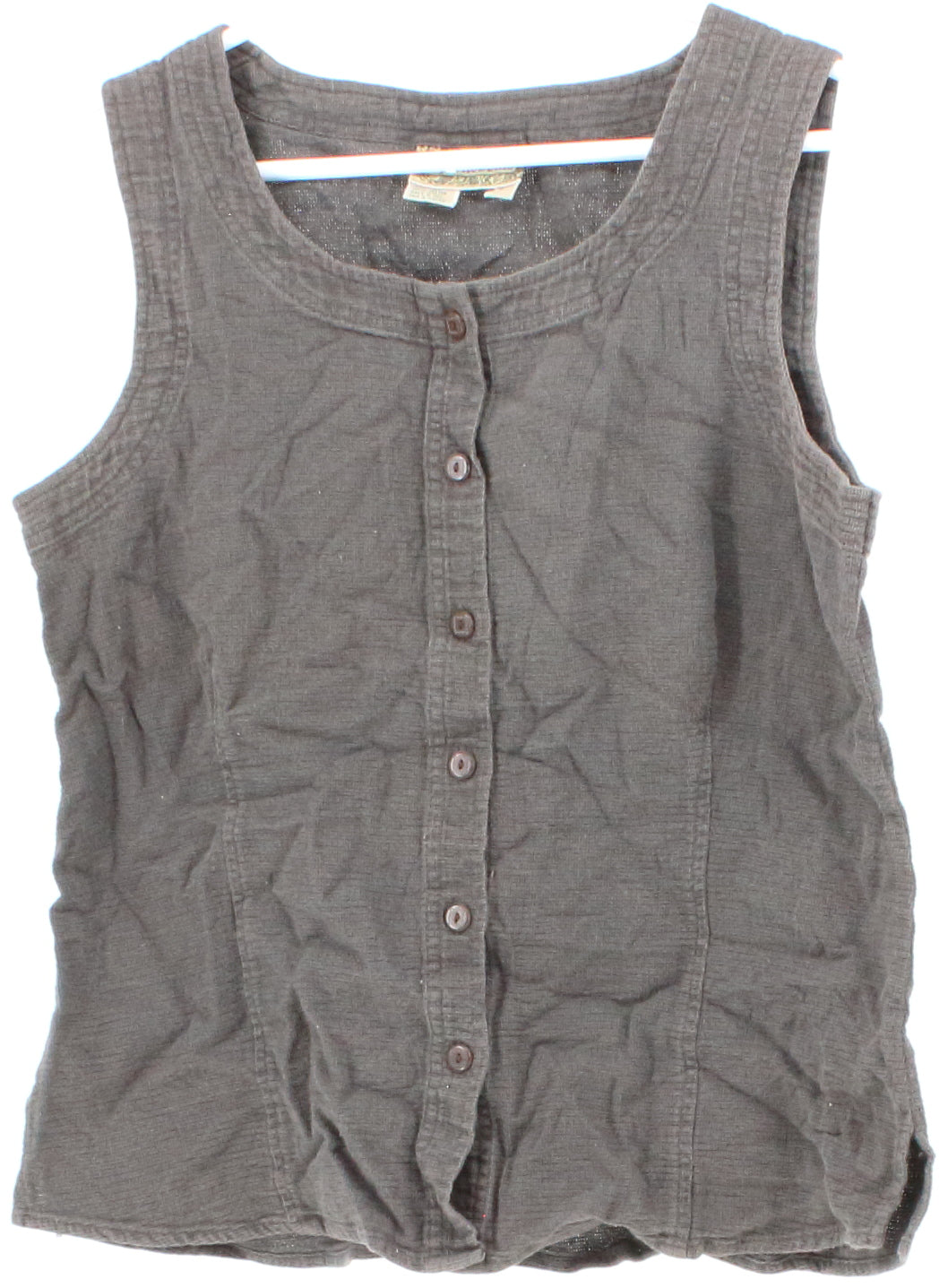 Royal Robbins Grey Front Buttons Tank Top