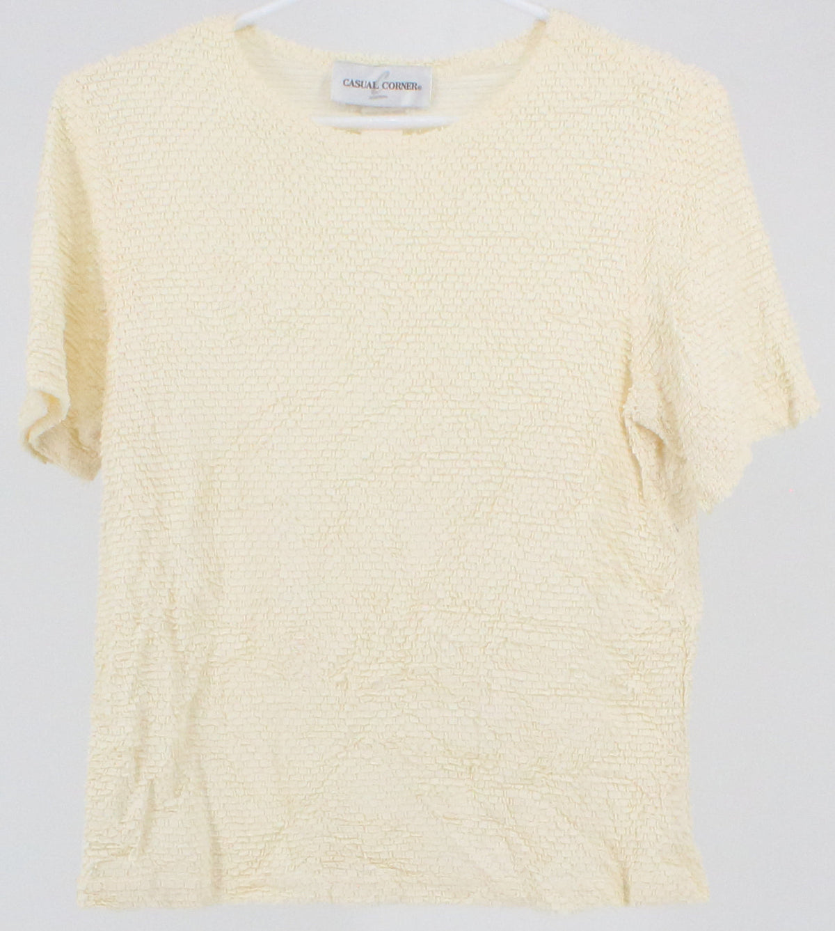 Casual Corner Off White Textured Top