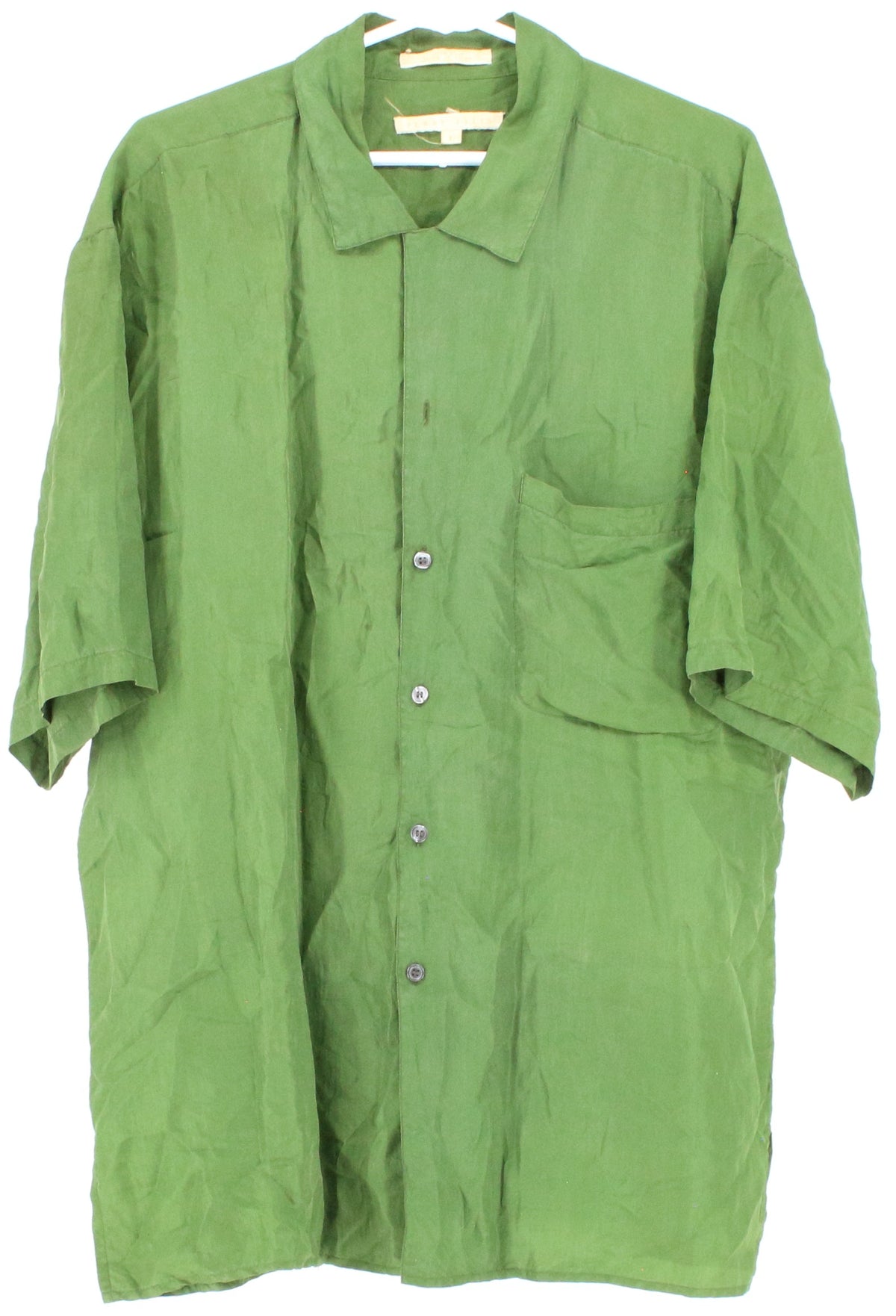 Perry Ellis Green Silk Shirt